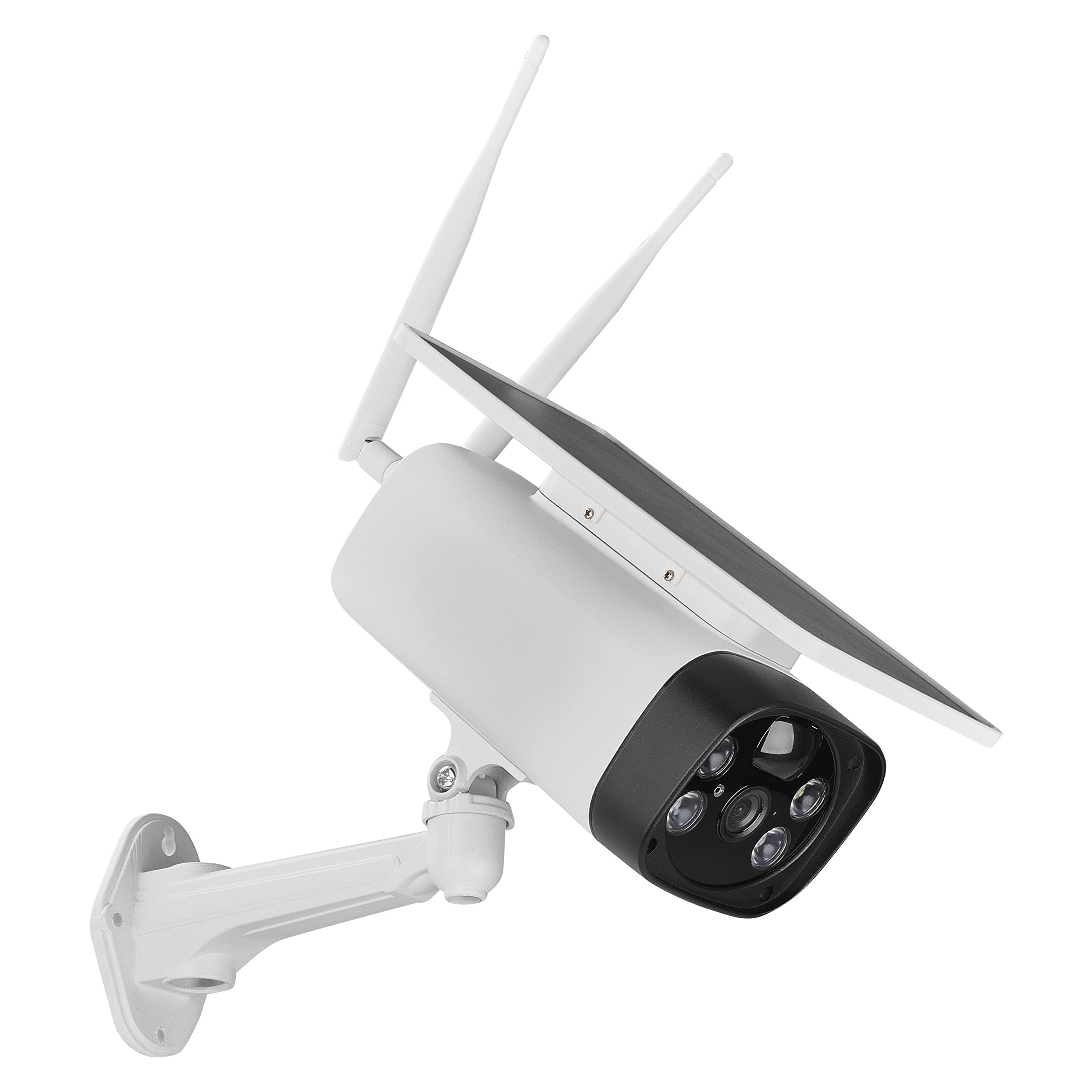 EMOS GoSmart kabellose Outdoor Überwachungskamera IP-600 Eye mit WiFi und App + Solarpanel, 3MP Smart Home IP-Kamera mit Akku, kompatibel mit Alexa, Google Assistant, ohne ABO-Falle