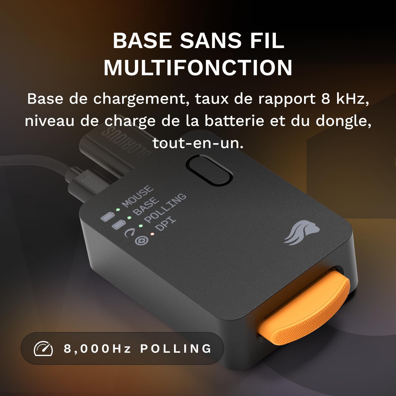 GLORIOUS Model O 3 Souris Gaming sans Fil (Noir)