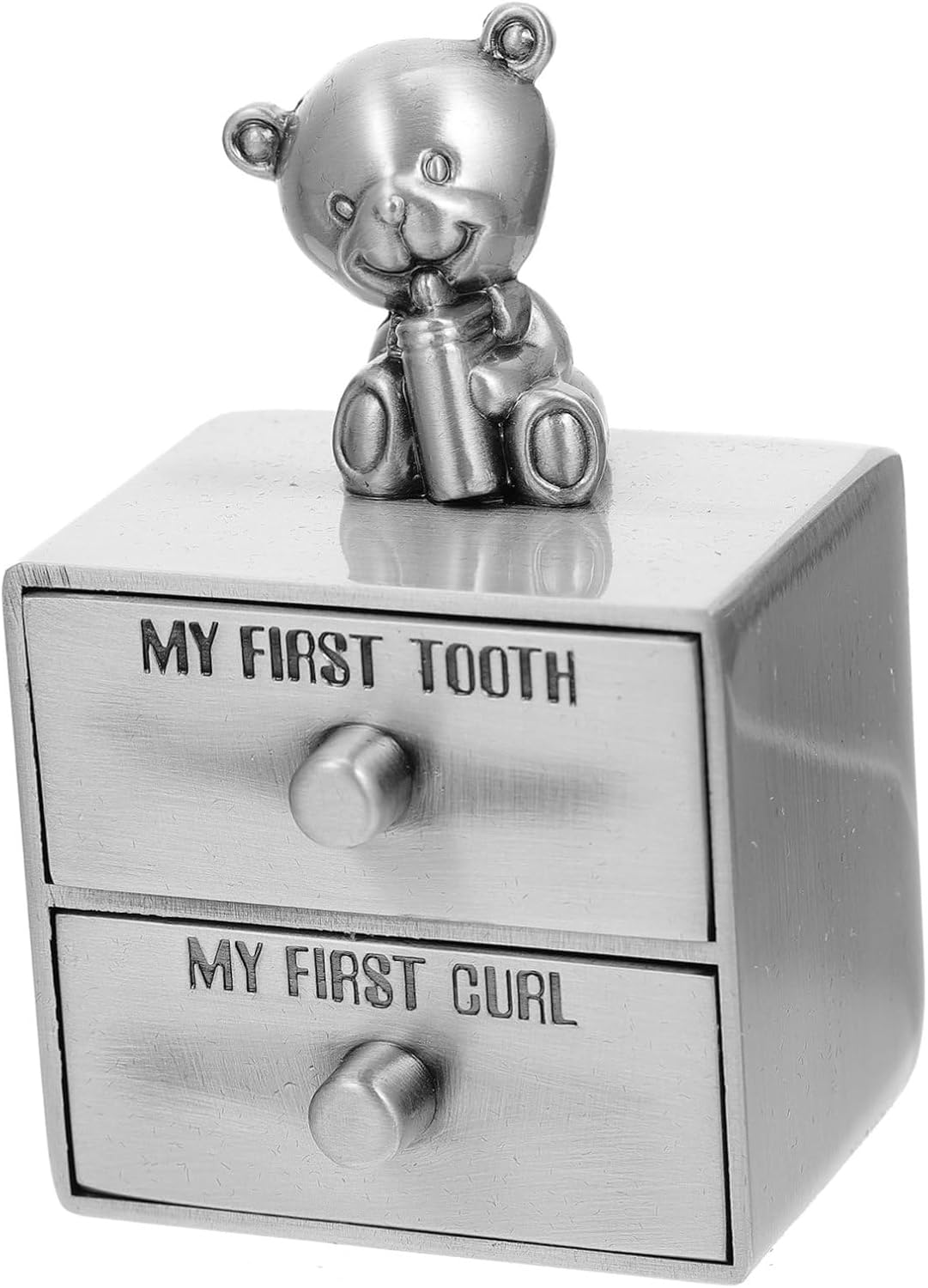 LIOOBO Boys and Girls Deciduous Tooth Storage Box Drawer Style Baby Teeth Organizer Lid Fetal Hair Keepsake for Infants and Toddlers for Baby