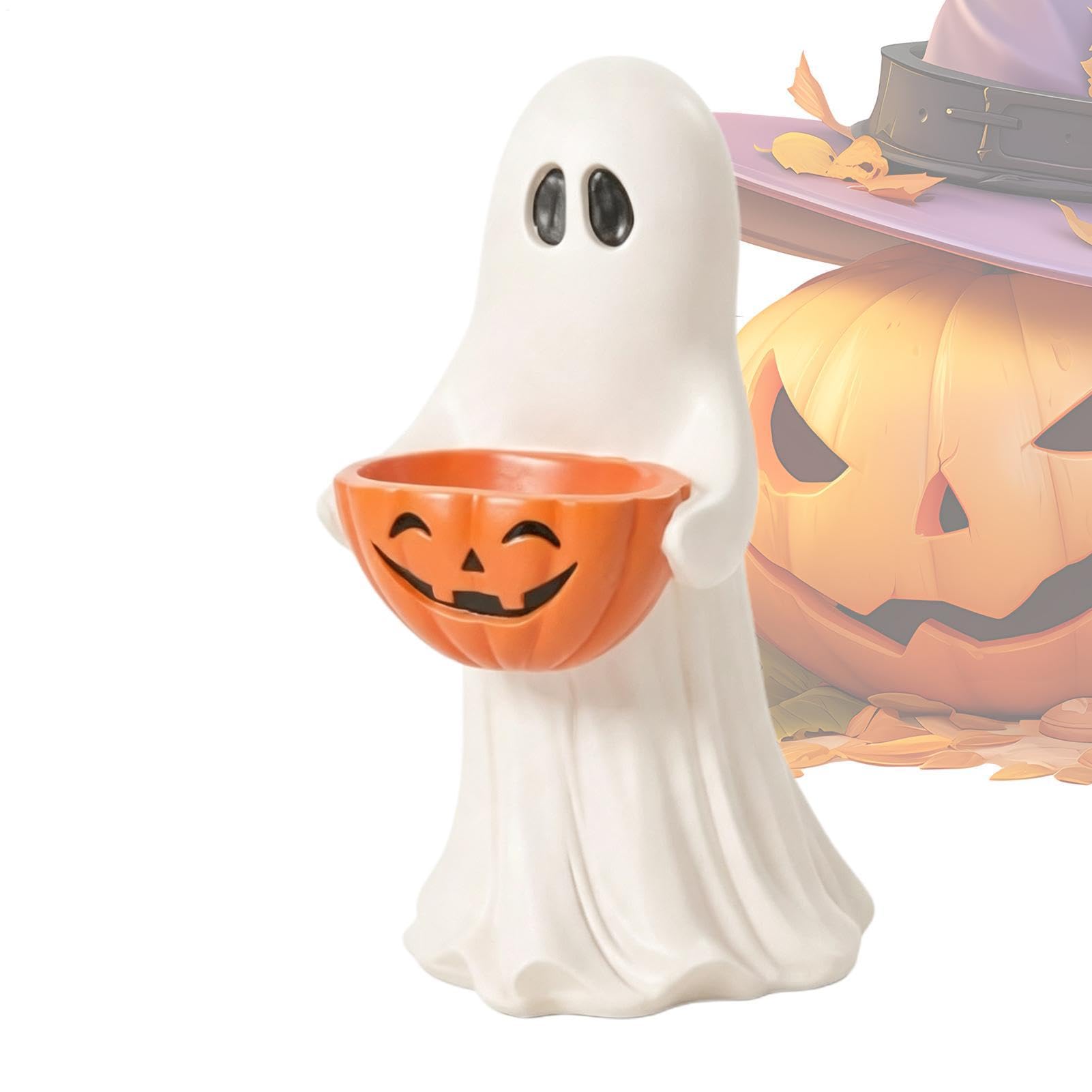 Porta Fantasma Porta Dolci In Resina Impermeabile | Decorazioni per Feste in Casa Per Feste Giardino Portico Porta Finestra Tavolo Casa Ingresso Autunno Mensola