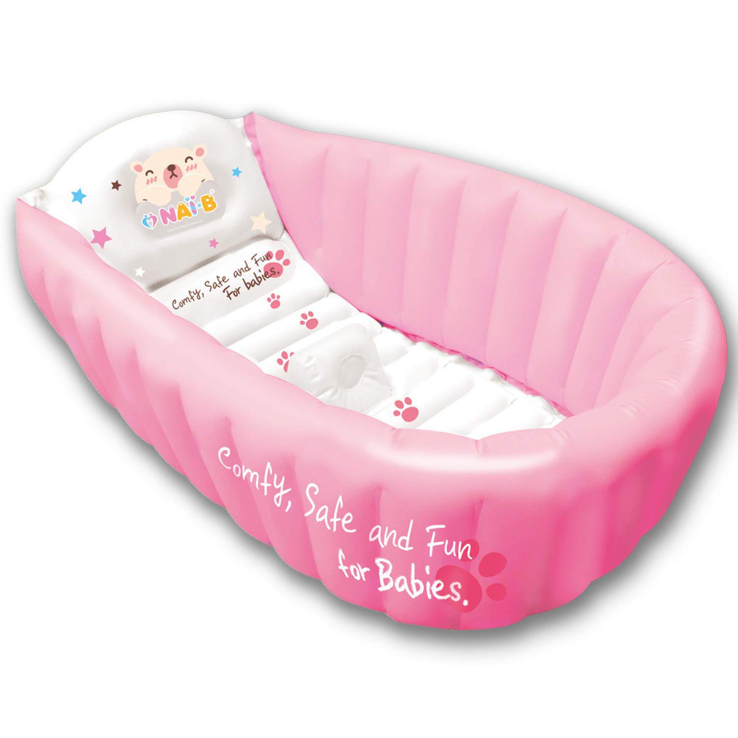 Buy NaiB Inflatable Baby Bath Tub. Portable and Foldable Bathtub for