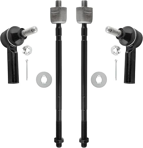 YMAUGP 4 unids Kit de suspensión delantera interior exterior barra de acoplamiento final Fit 1989 1990 1991 1992 para Geo Prizm 1988-1991 para