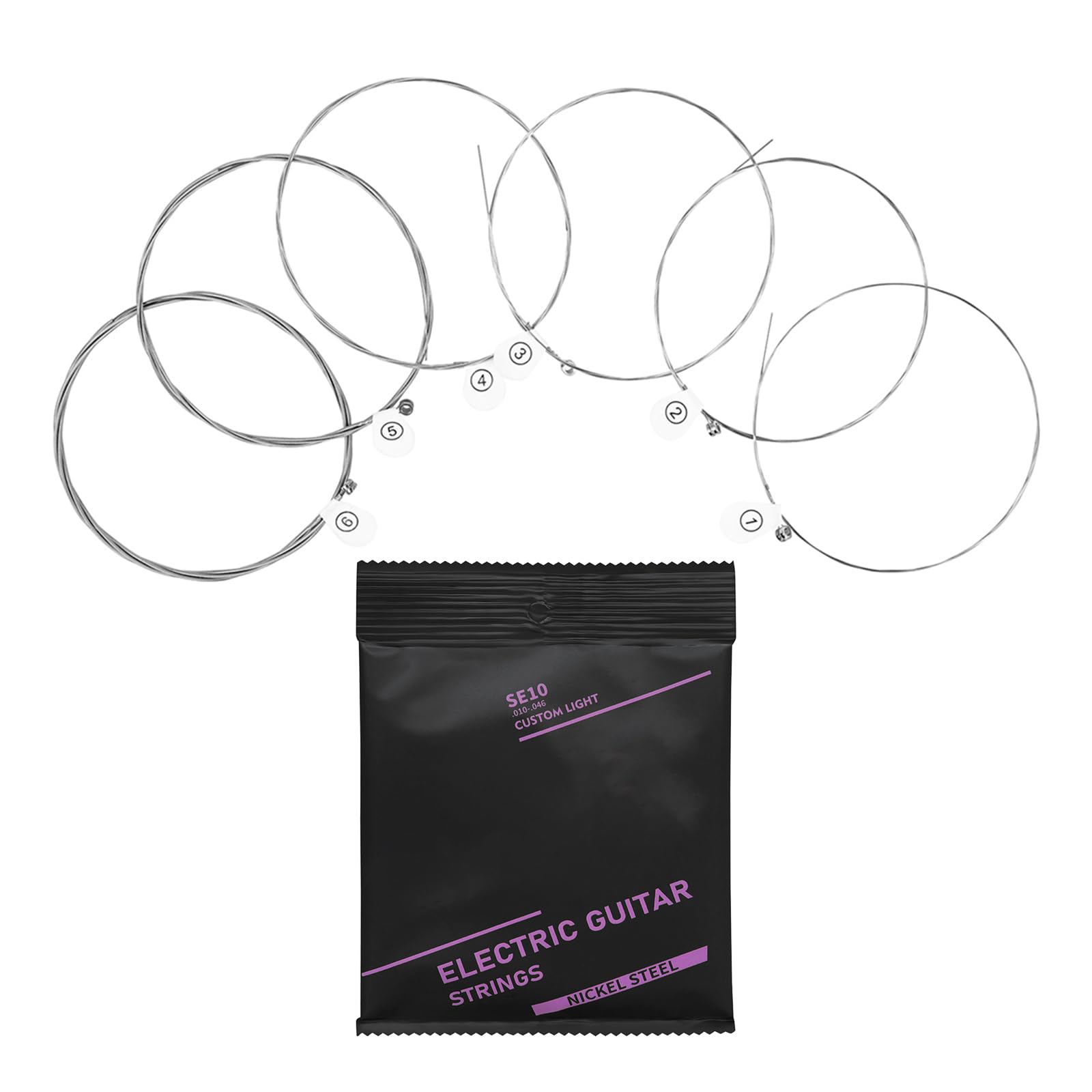 6Pcs Acoustics Guitar Strings Folk Guitar Highly Carbon Steel Strings Musical Instrument Accessories Easy To Use
