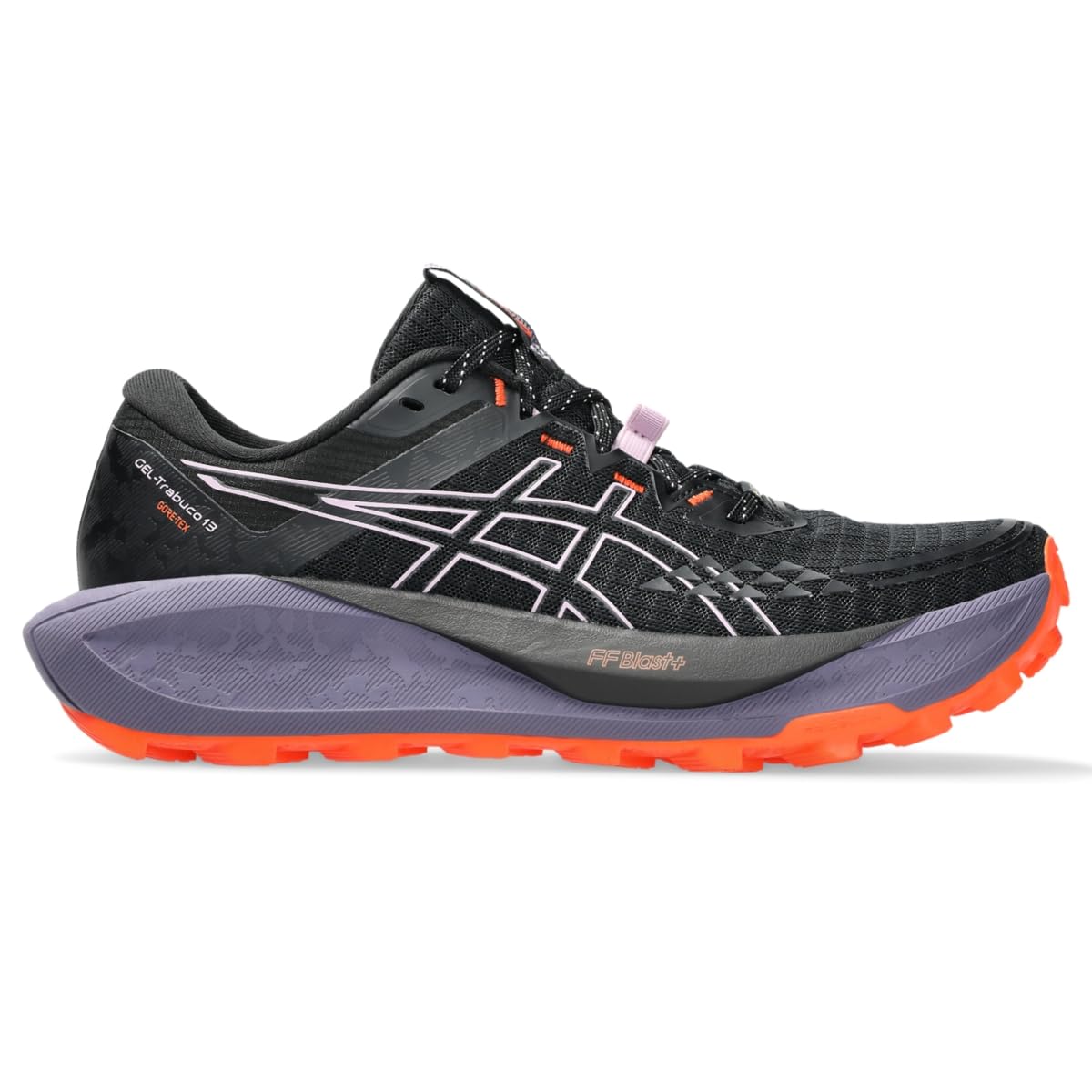 Asics Women's Gel-Trabuco 13 GTX Running Shoes, 9.5, Black/Light UBE