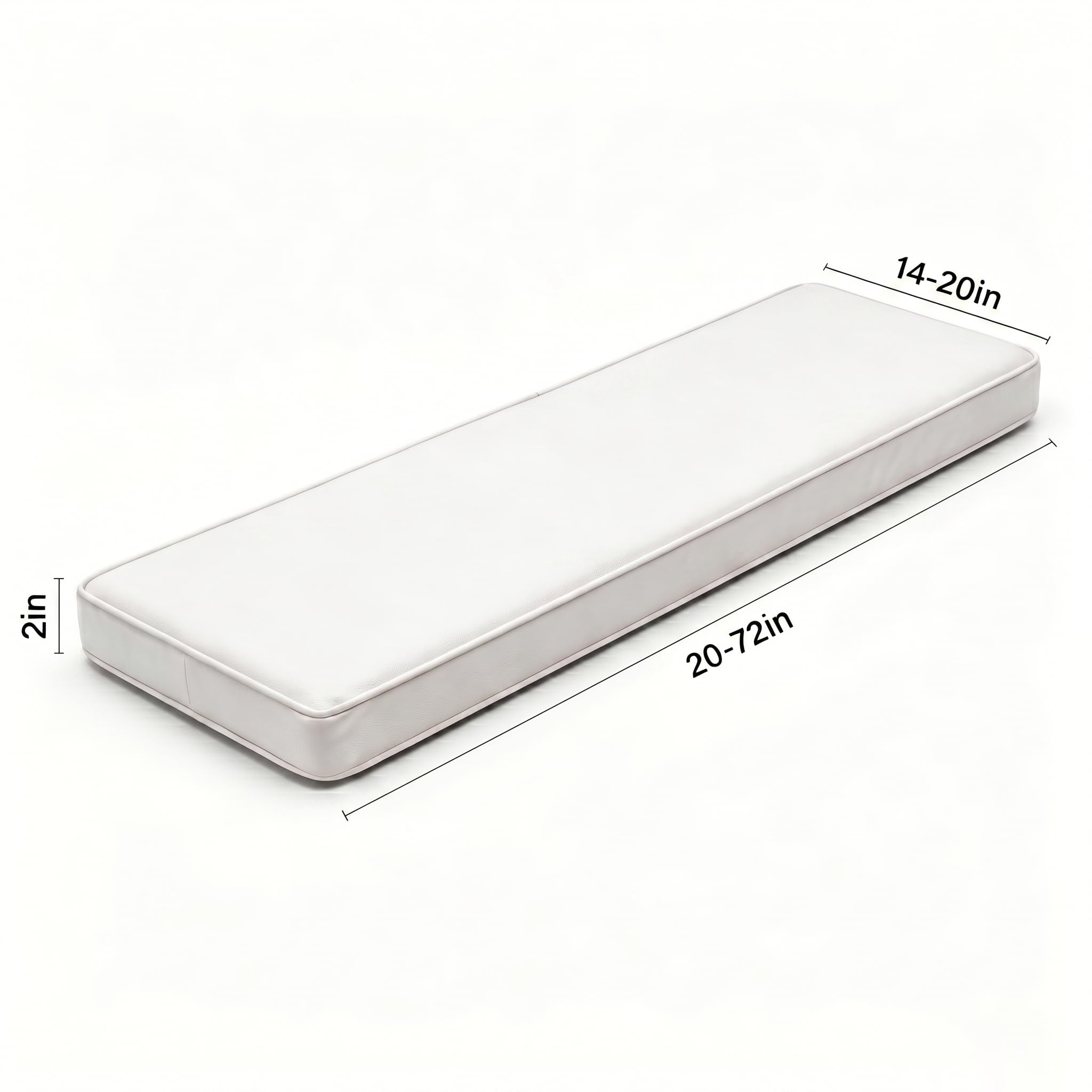 Cojín para Banco de Exterior Impermeable para Muebles de Patio Cojín Antideslizante con Funda Extraíble para Columpio de Jardín Sofá de Porche O Terraza