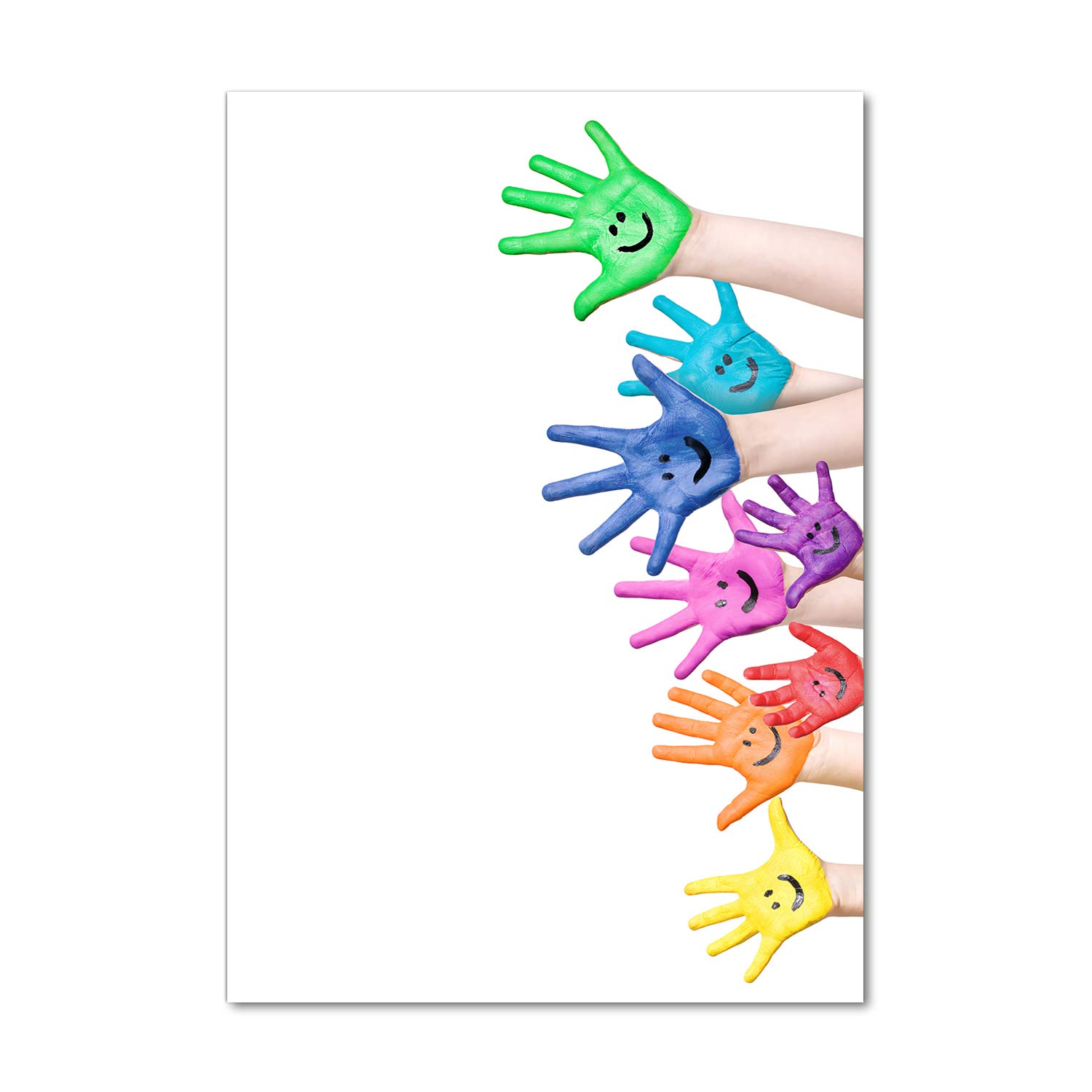 Impression sur verre 70x100 cm Tulup tableau d'art multicolore pour salon
