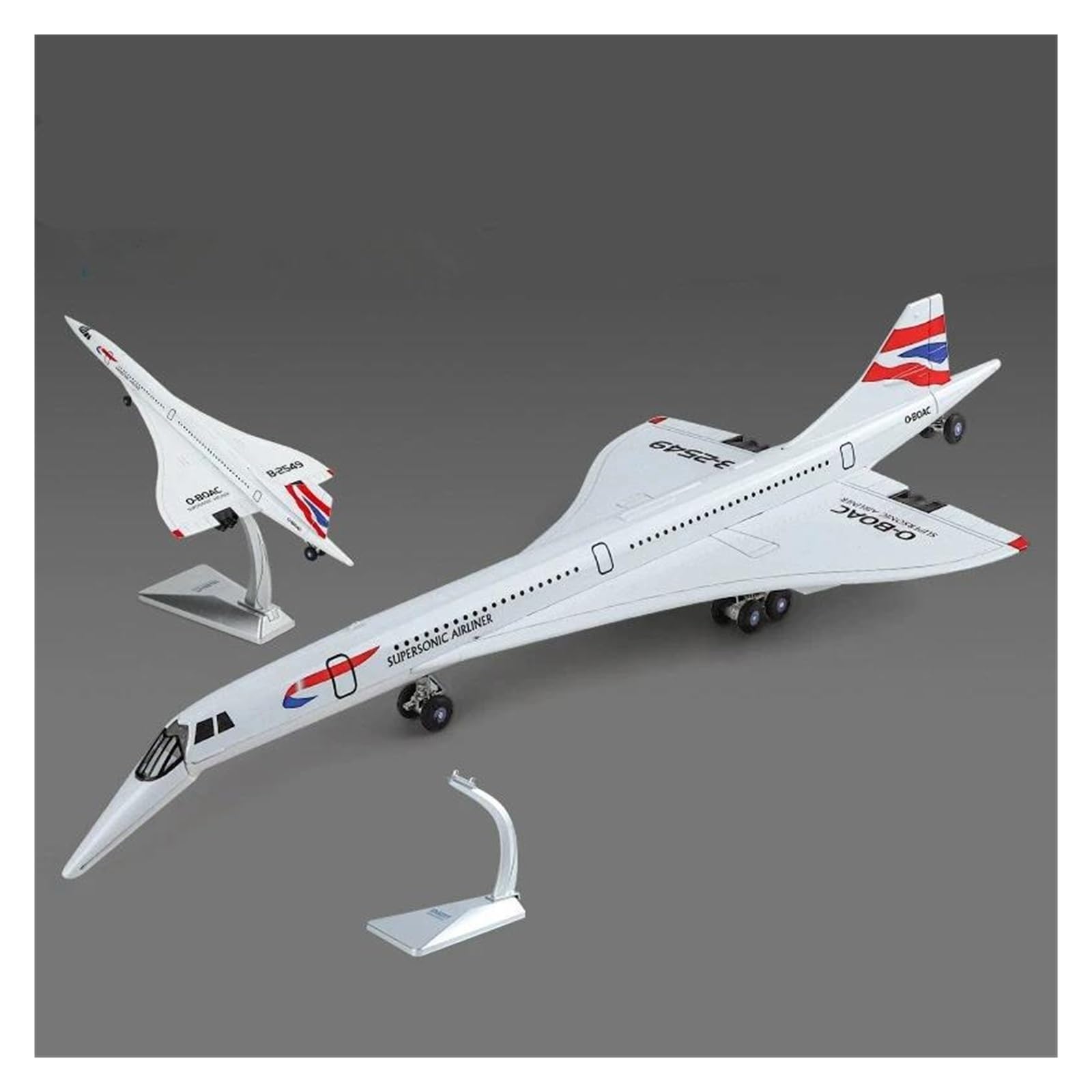 Amazon.co.jp: レプリカ 1:168 合金製 コンコルド 超音速輸送機 金属