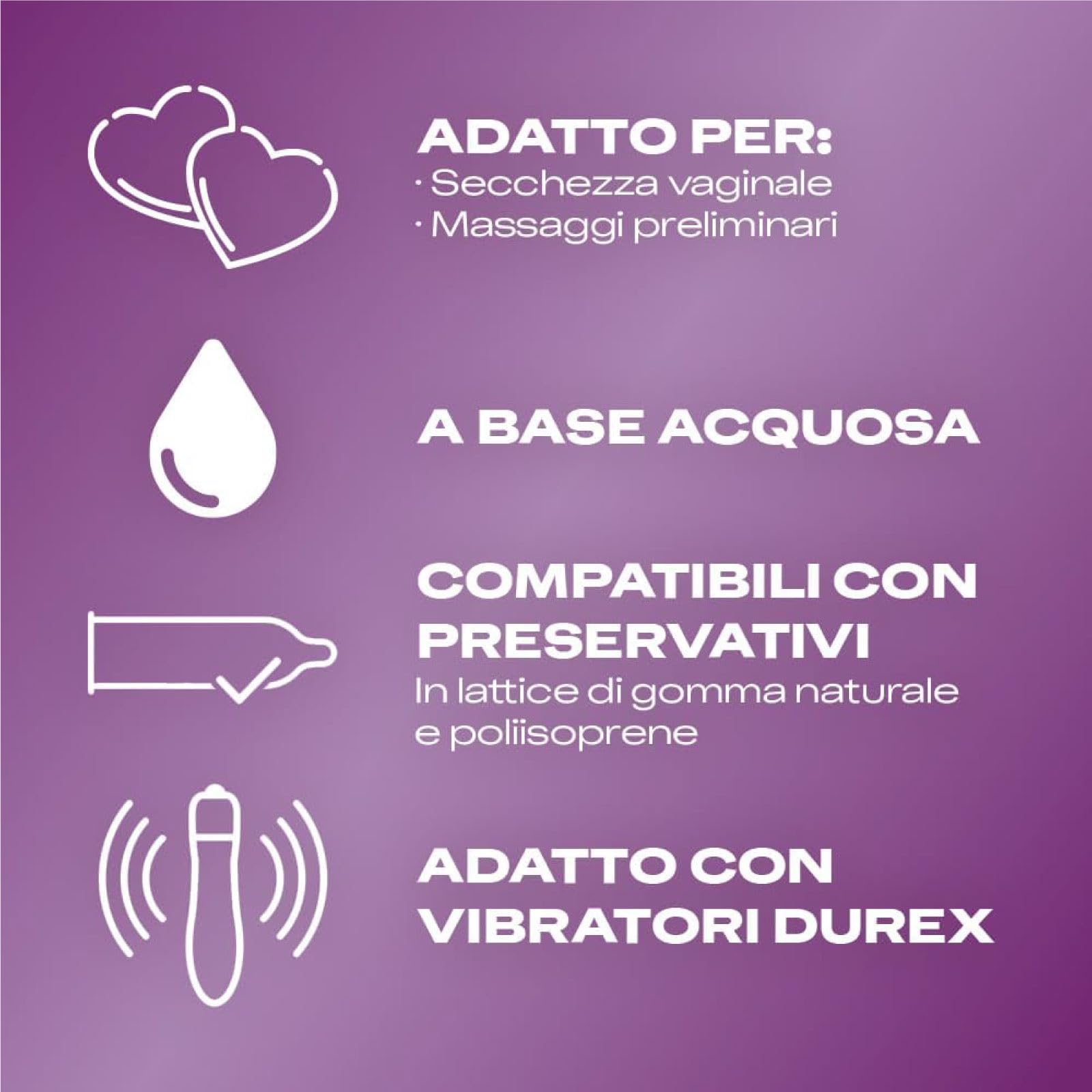 Durex Kit Vibratore Portatile & Gel Lubrificante | Durex Intense Delight Vibratore + Durex Gel Massage 2in1 Lenitivo Gel Massaggi con Aloe Vera 200ml