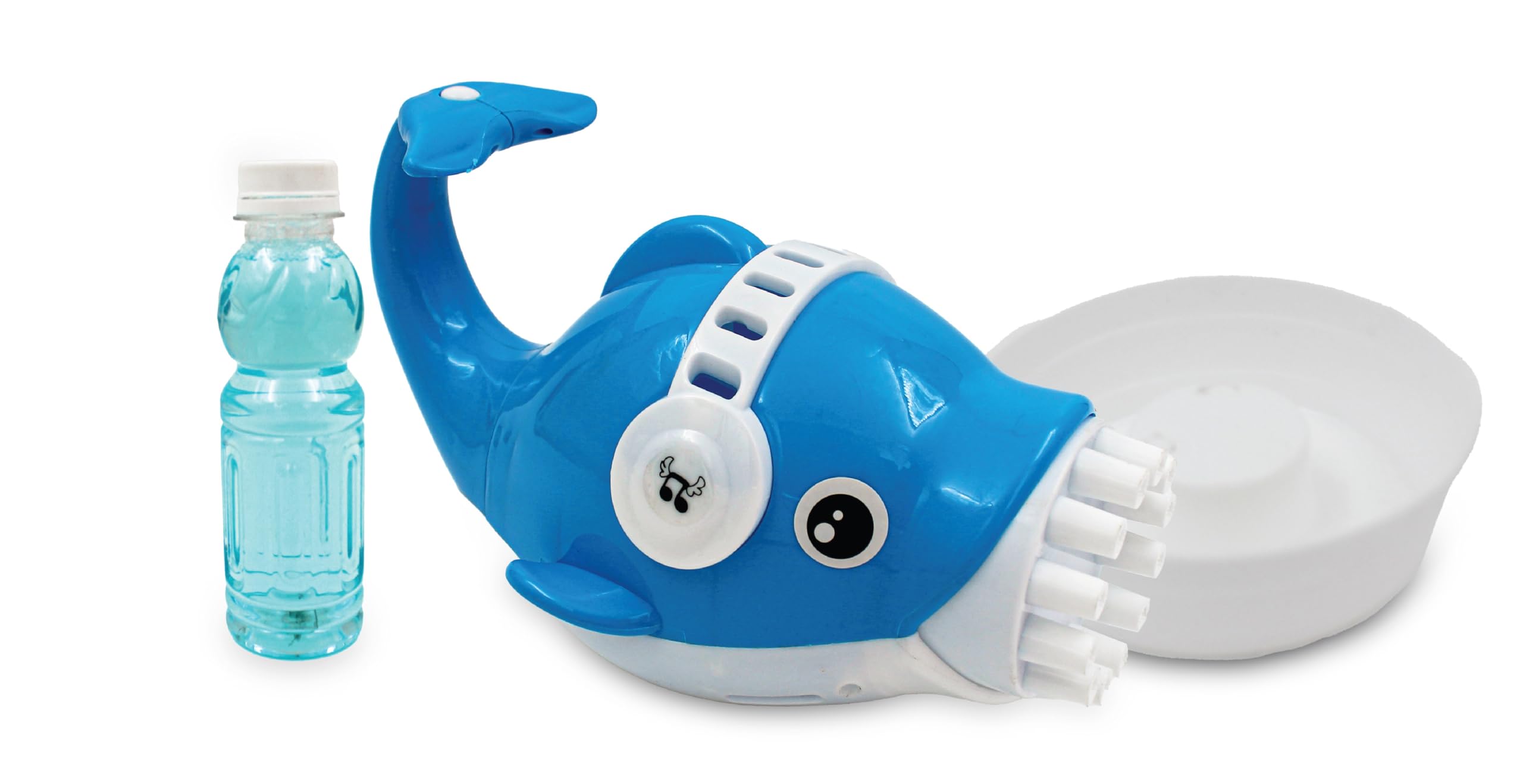 K. V. Toys Dolphin Bubble Gun, Portable 10-Hole Bubble Machine with Continuous Blast, Fun for Kids 4+, Includes 160ml Bubble Solution (Blue) (B096Z38R8L) Amazon Price History, Amazon Price Tracker