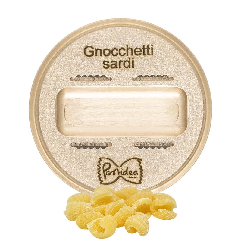 Pastidea - Matrize Bronze - Sard. Gnochetti 10 mm - kompatybilny z Kenwood Pasta Fresca lub z adapterem w maszynce do makaronu Avance / serii 7000 i innymi maszynami do makaronu