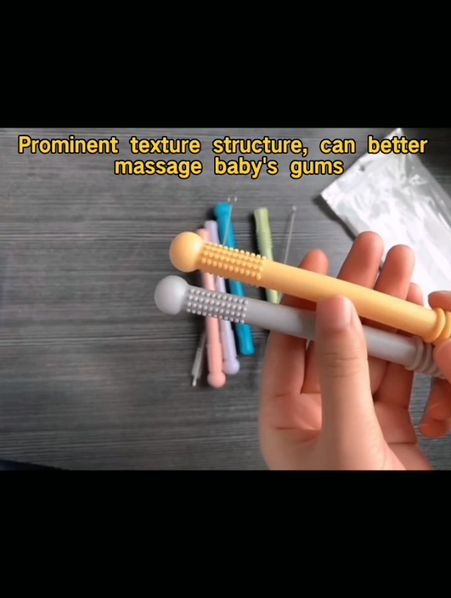 Tubes Dentition Pour Bébé,Anneau Dentition Silicone Bébé