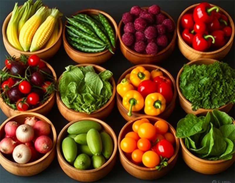 Rompecabezas de 500 piezas para adultos y familias Alimentos Formación de verduras de madera para explorar y disfrutar de regalos, decoración del