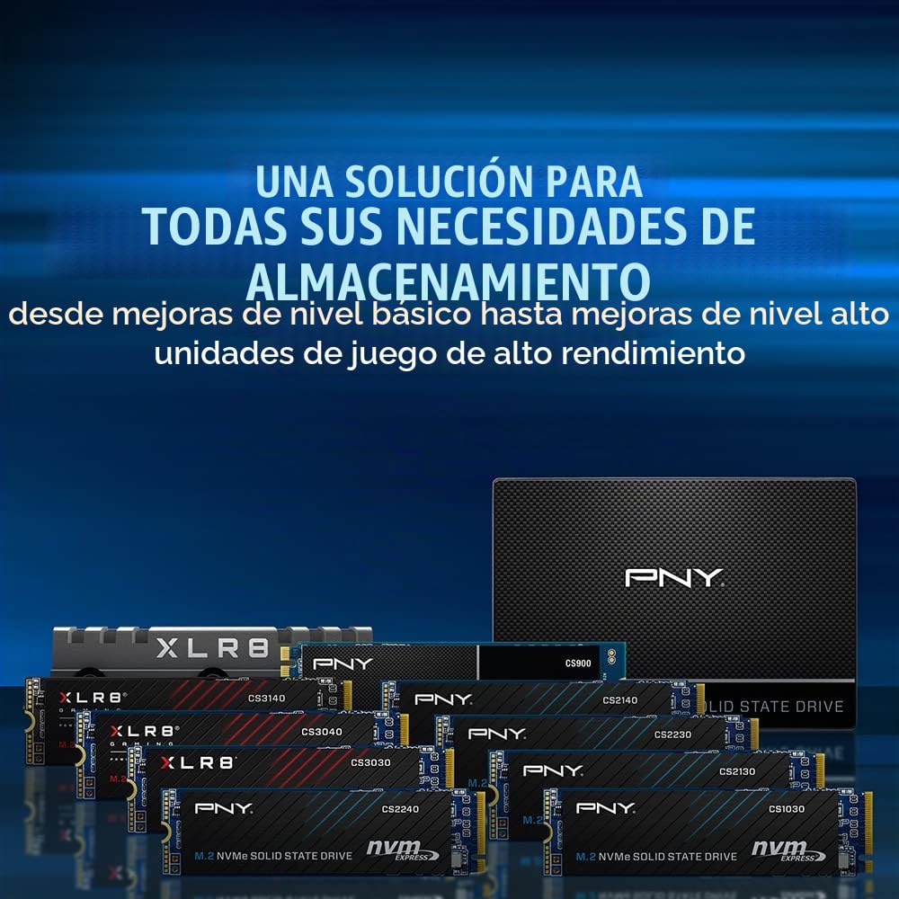 PNY CS2230 1TB SSD Interno M.2 NVMe Gen3, hasta 3300MB/s - M280CS2230-1TB-RB