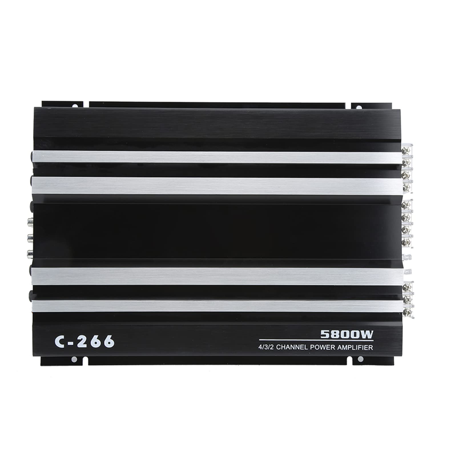 Ampli Voiture, Amplificateur de voiture haute puissance 5800 W 12 V, caisson de basses portable, audio stéréo