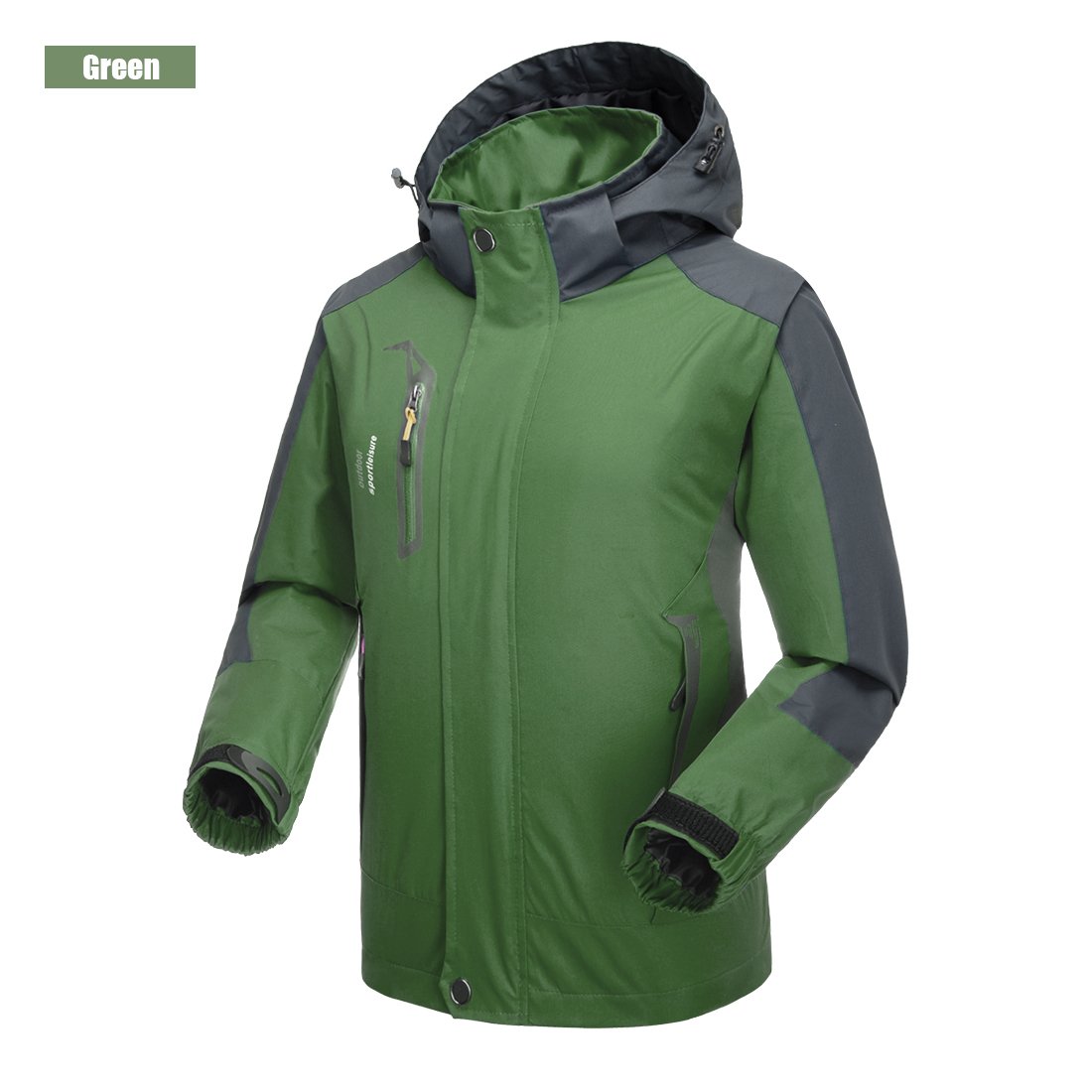 Giacca da Uomo Impermeabile Esterna Giacca da Pioggia Leggera Softshell Arrampicata Abbigliamento da Trekking Giacca a Vento Multitasche da Montagna