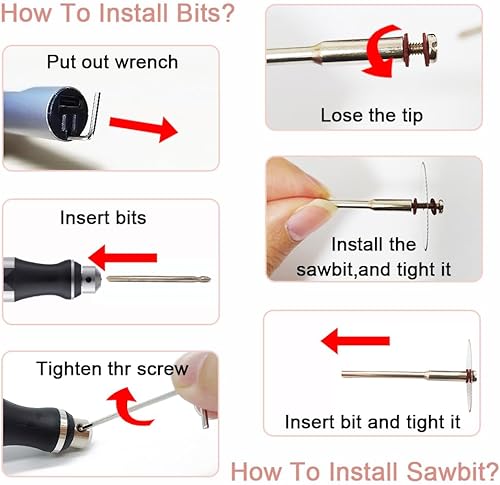 Miniatura 6 de Mini taladro inalámbrico de 3 velocidades con 8 brocas pequeñas, tornillo de banco eléctrico recargable, juego de brocas de resina para fabricación