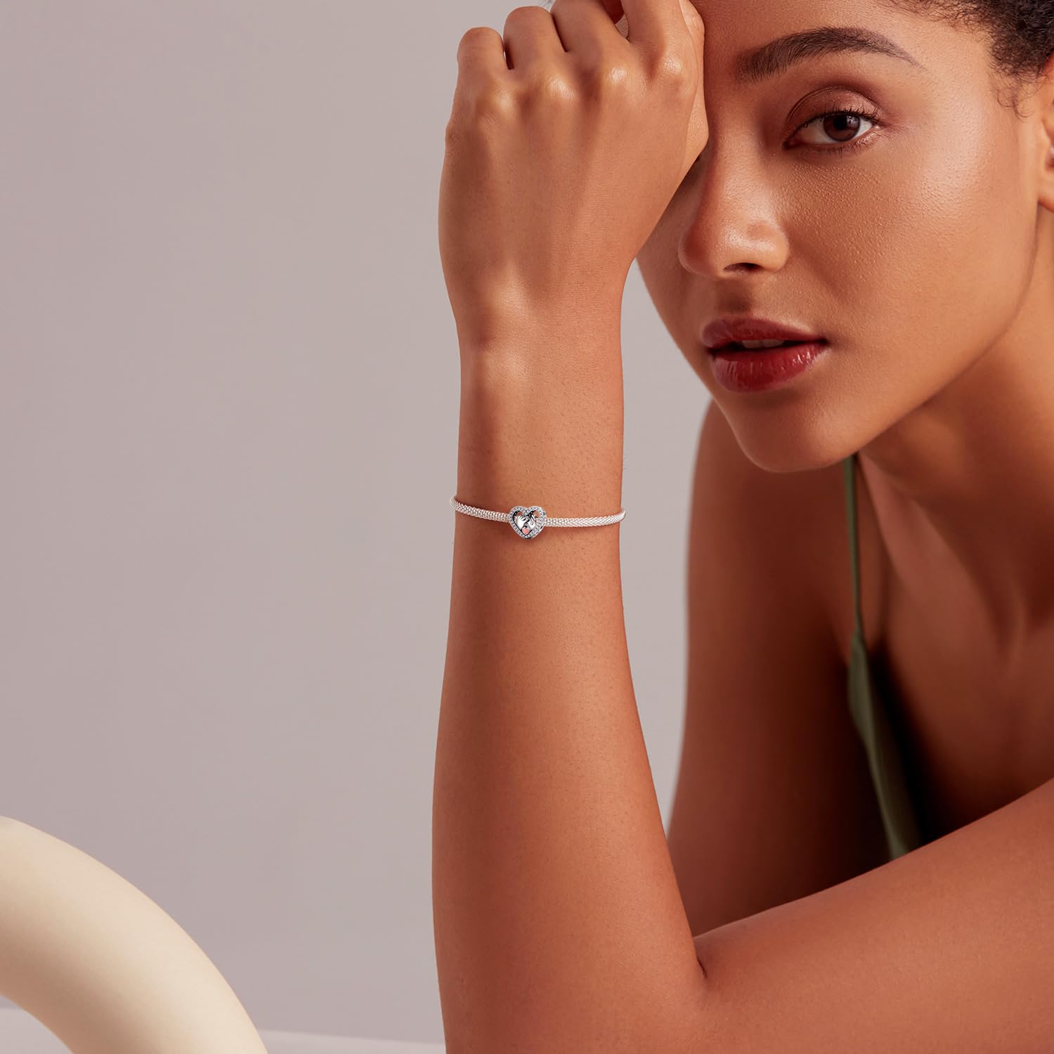 Ciondolo a forma di cuore Daughter Pandora in argento 925 791726PCZ : Pandora