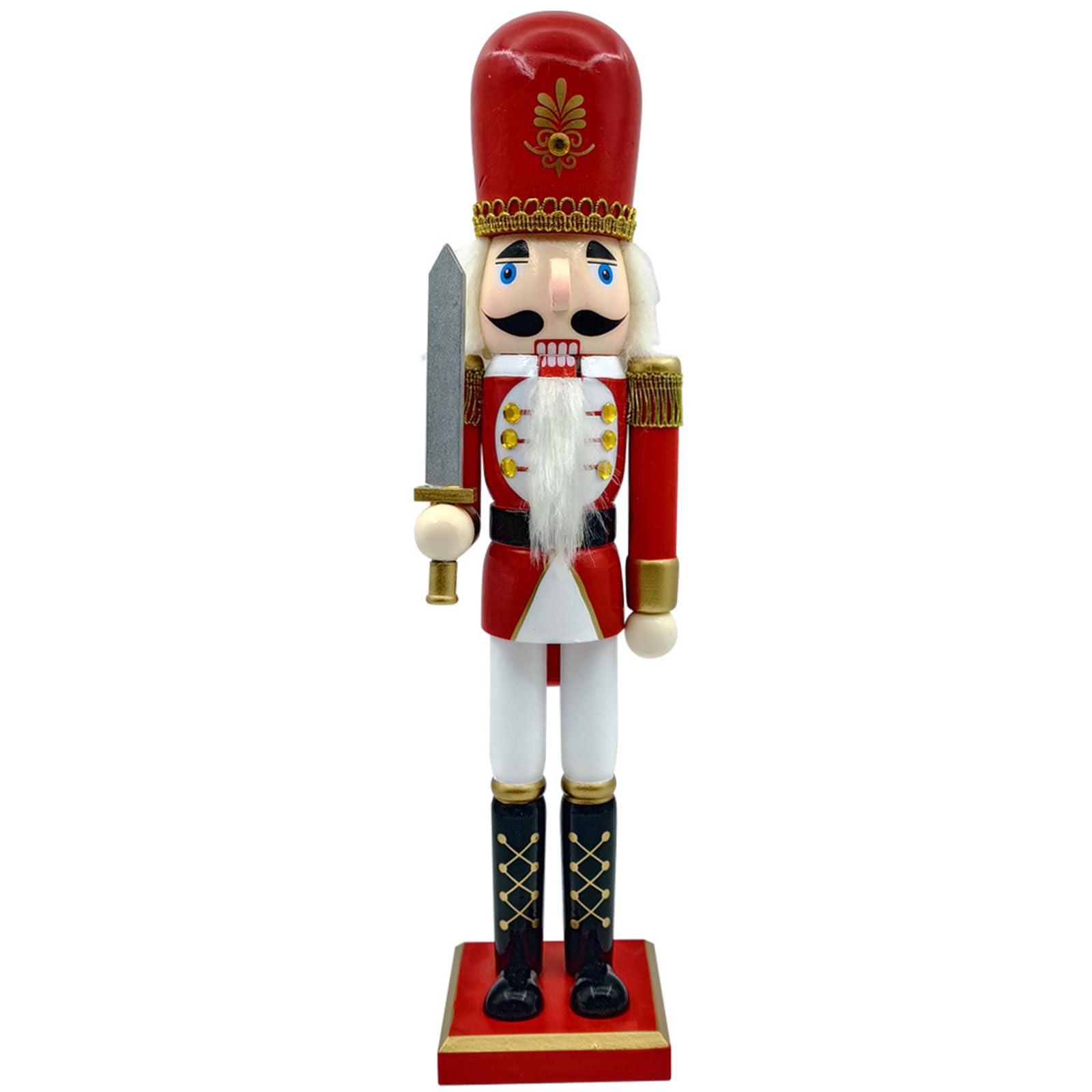 Buxuaaaa Ll0034 1Pc Christmas Nutcrackers Wood Nutcrackers Soldier Puppet Display Ornament For Kitchen Christmas Decorations Soldier