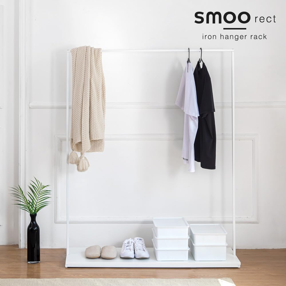 Amazon.co.jp : smoo ハンガーラック アイアン シンプル スリム 省