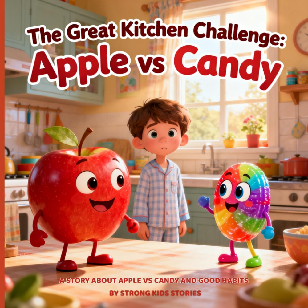 The Great Kitchen Challenge: Apple vs Candy: A story about apple vs candy and good habits