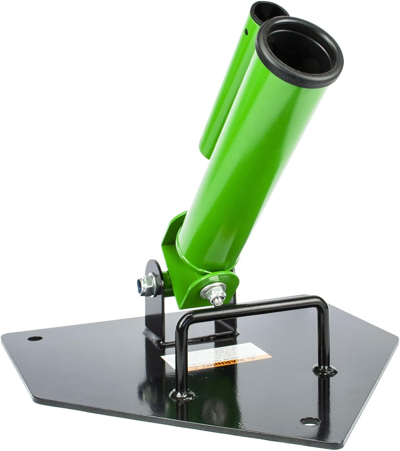 KOMODO landmine grappler platform in black and green with dual bar sockets