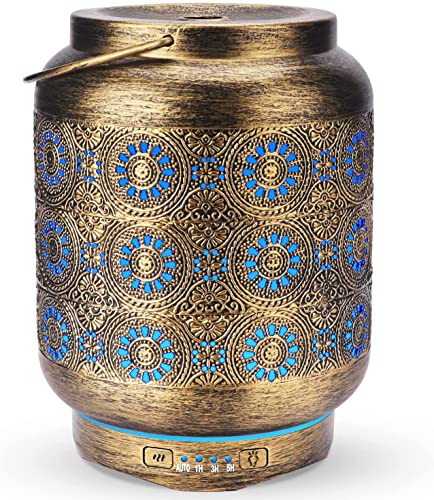 SALKING Aroma Diffuser, 260ml Laterne Metall Aromatherapie Diffusor für...