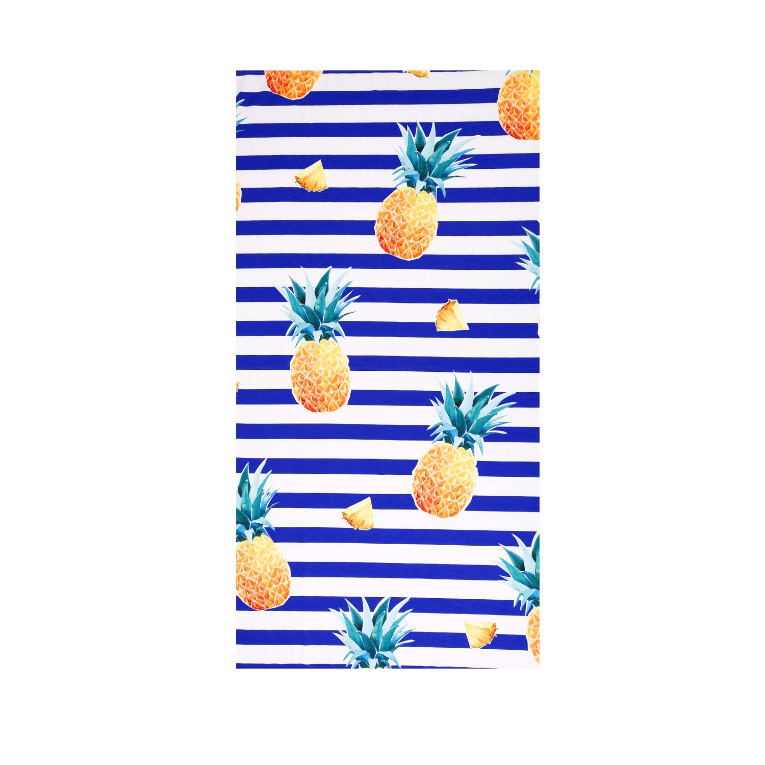 LIVILAN Oversized Striped Pineapple Beach Towel for Women Girls, 30”x60” Microfiber Thin Lightweight Super Absorbent, Quick Dry Sand Free Clearance