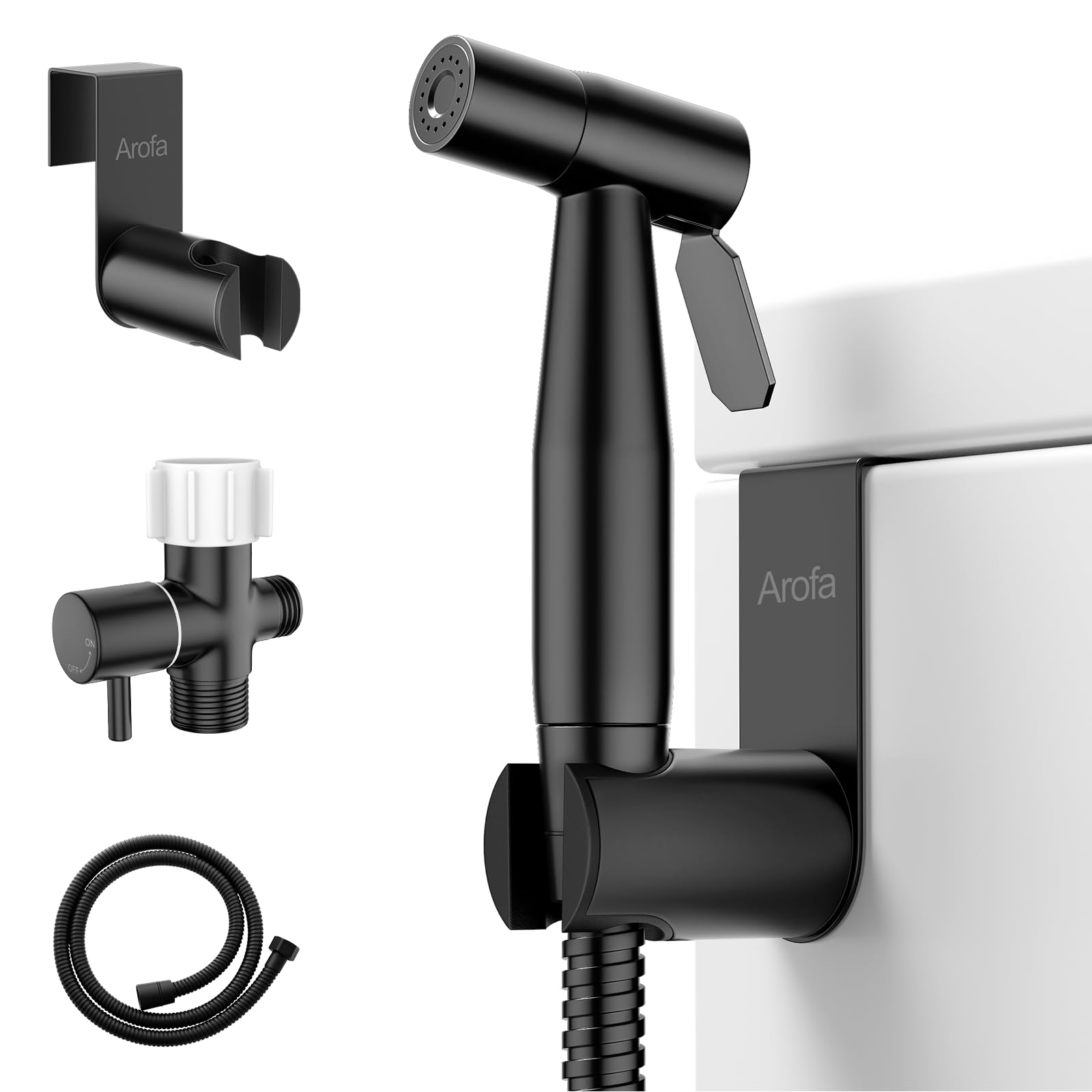 Arofa Black Bidet Sprayer