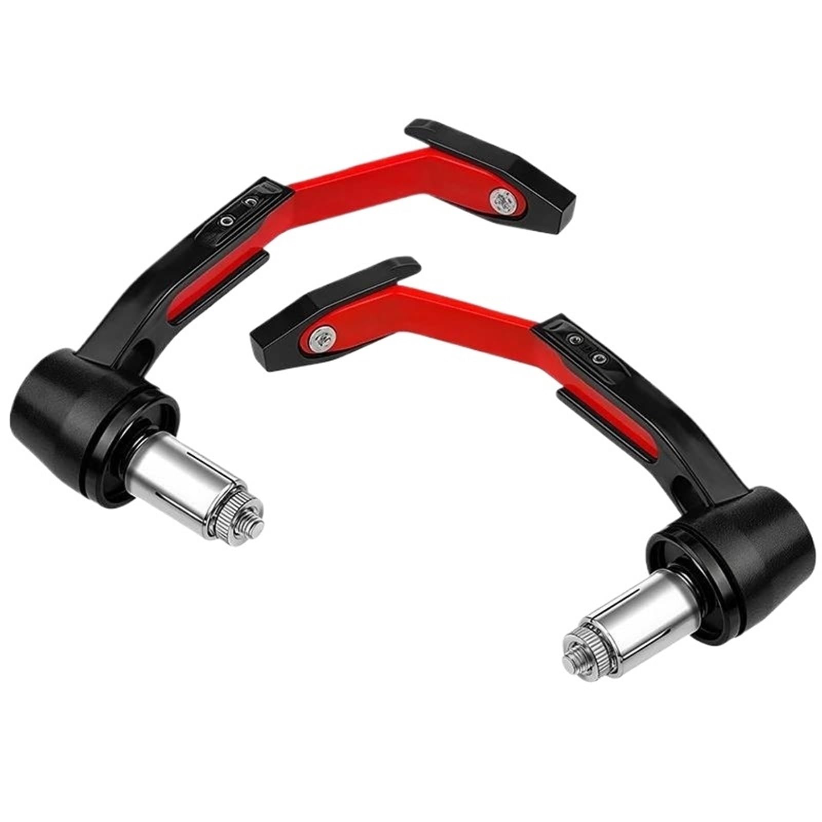 HJTEDHE Motorcycle Levers Guard Brake Clutch Handlebar Hand Guard Bar Motorcycle Handlebar Lever Guards(RED)