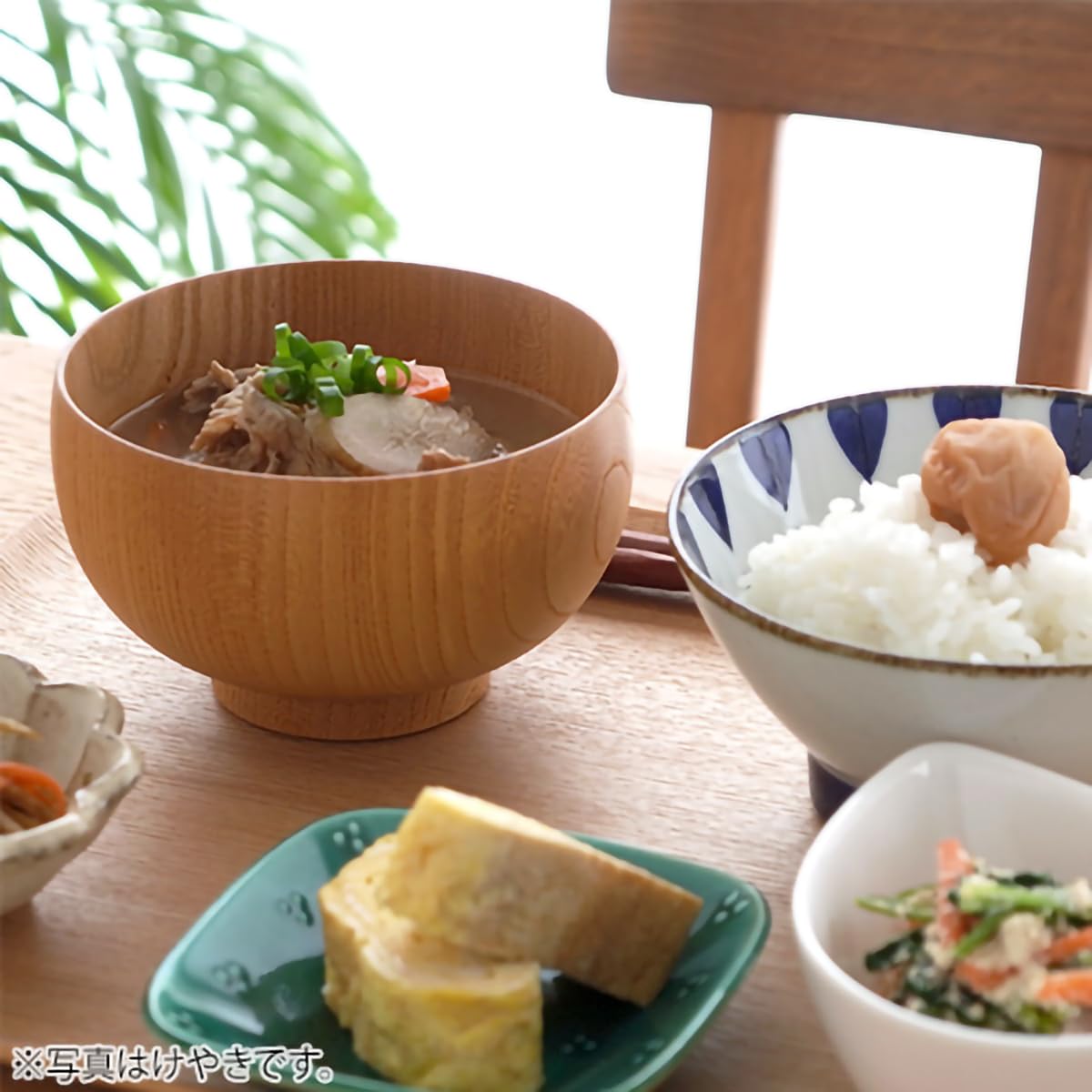 Amazon.co.jp: 白鷺木工 しらさぎ椀 M 2個セット お椀 木製 みそ汁