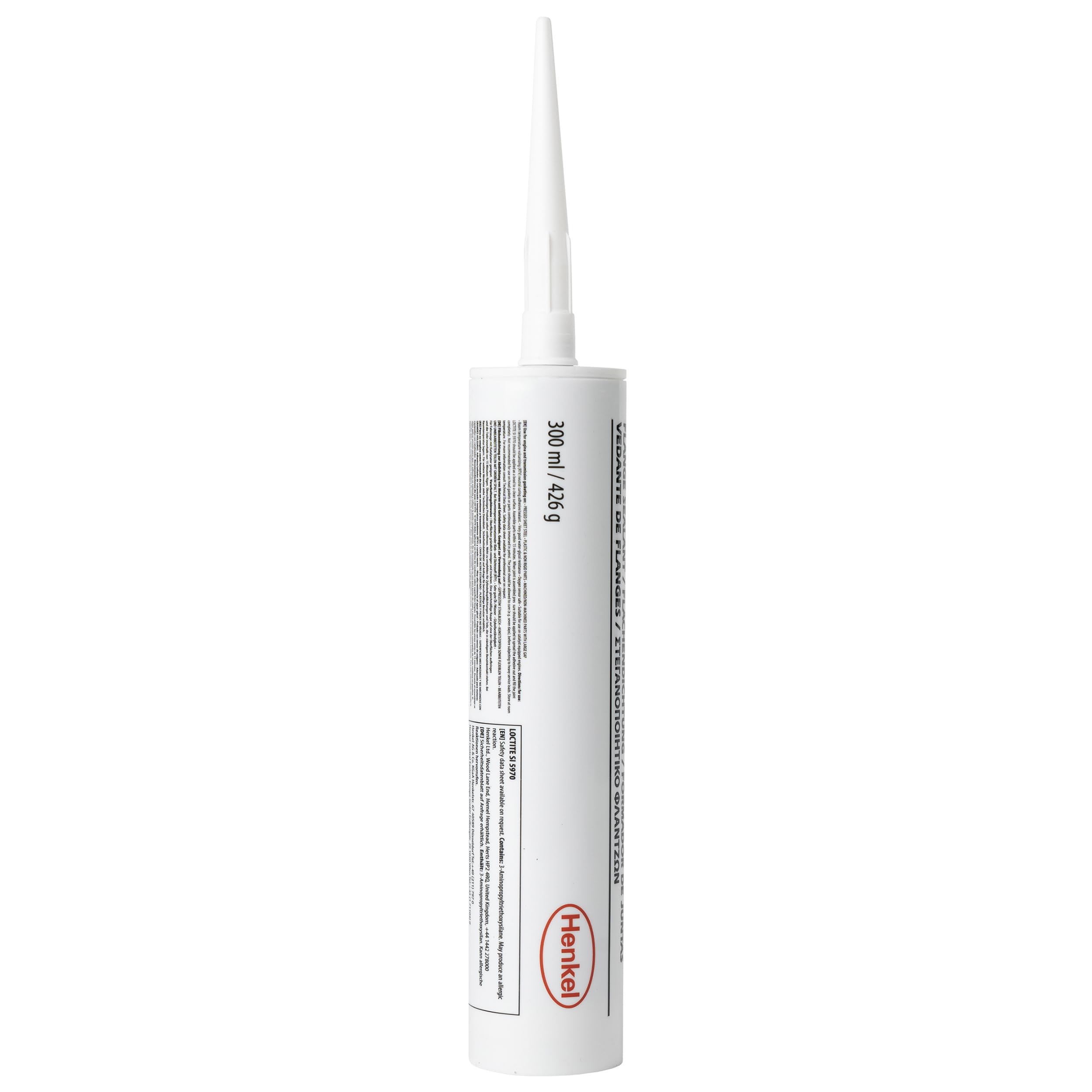 LOCTITE SI 5970, Silicone nero resistente agli oli, Guarnizione liquida per flange, Sigillante resistente a elevate vibrazioni o flessioni, 1 cartuccia da 300ml