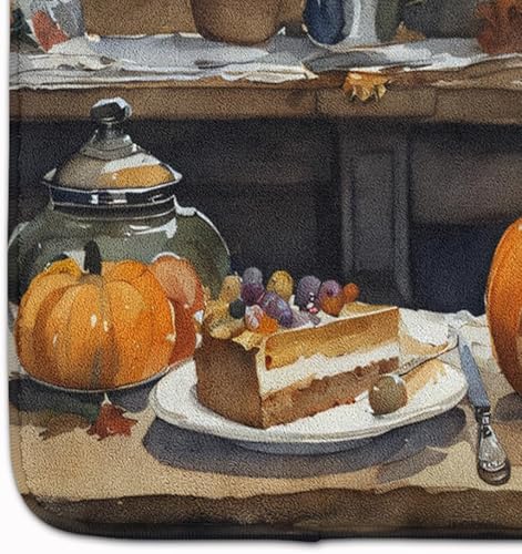 Miniatura 4 de Caroline's Treasures English Bulldog Fall Kitchen Pumpkins Memory Foam Kitchen Mat Machine Washable Anti-Fatigue Mat Cushion Comfort Bath Mat or