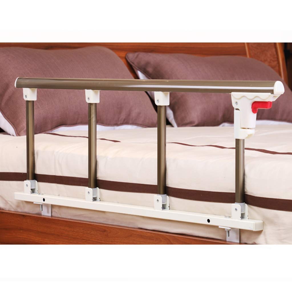 Barandilla de protección de cama para ancianos, barandilla de seguridad plegable de aleación de aluminio para adultos, mango de agarre de metal de grado hospitalario para asistencia y apoyo