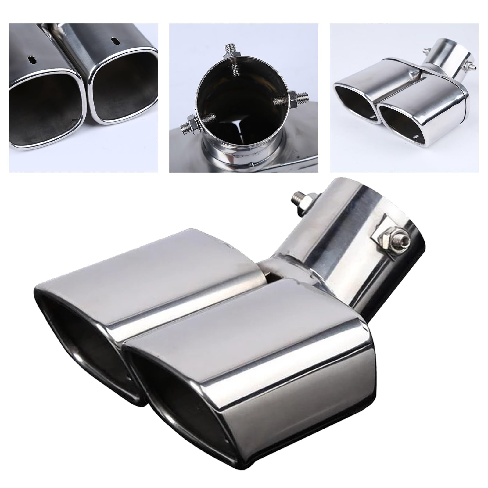 AMG ステンレススチール マフラーエンド 2個セット AMG ステンレススチール マフラーエンド 2個セット