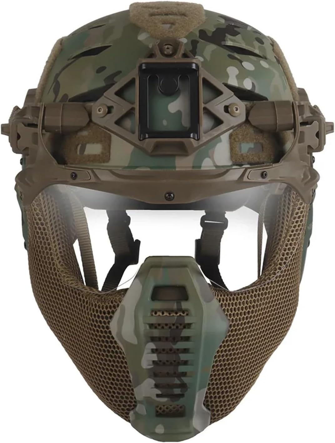 Tactical Full Protection Airsoft Helmet Modular Goggles Mask Design Outdoor Hunting Shooting Combat Training Helmet