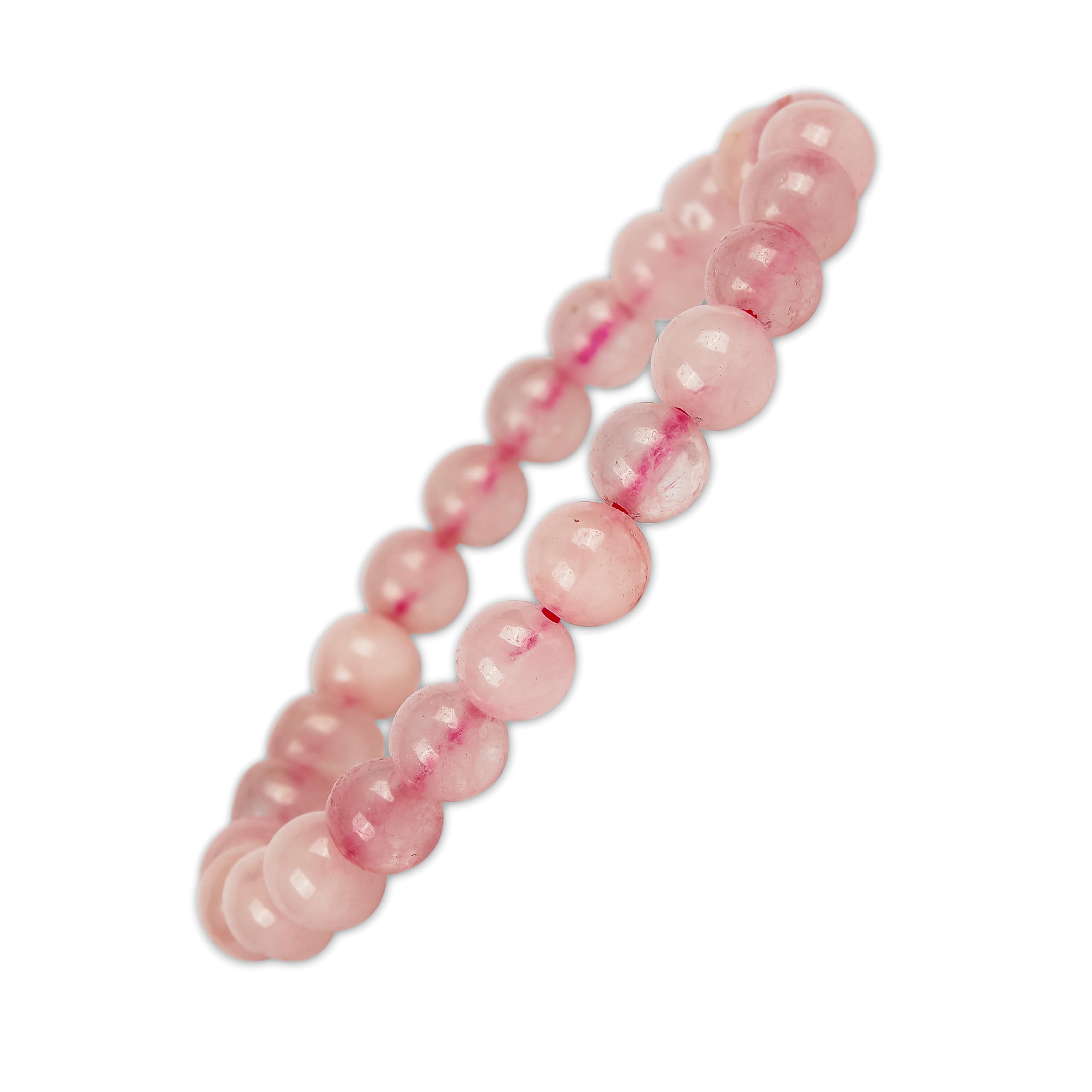 GEMSMANTRA Natural Rose Quartz Crystal Bracelet for Men and Women | Lab Certified 8 mm Round Cut Beads | Unisex Healing Stone Bracelet for Love and Harmony (B0CJ2XY4SH) Amazon Price History, Amazon Price Tracker
