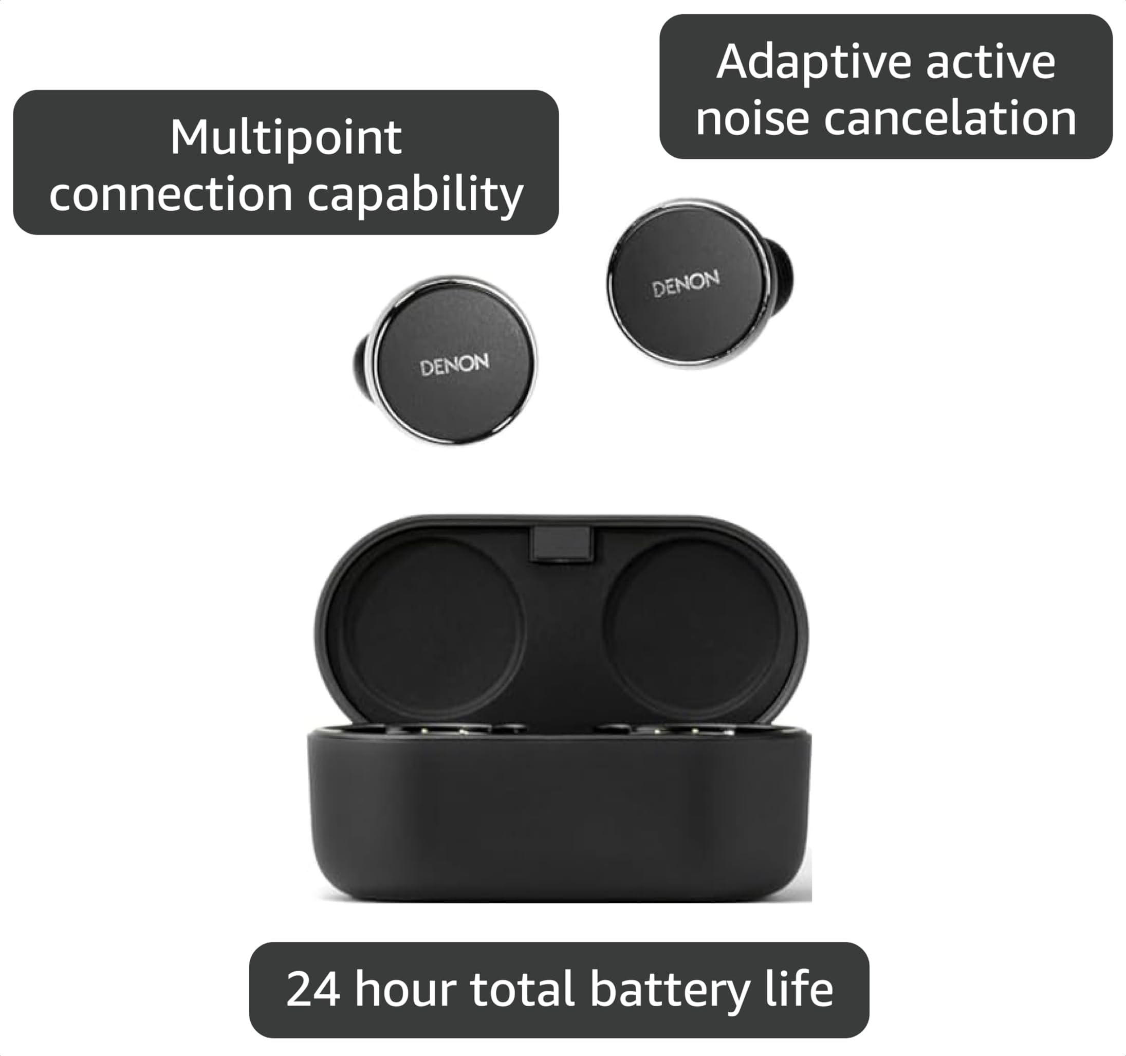 Amazon.com: Denon PerL Pro True Wireless Earbuds - Adaptive Active