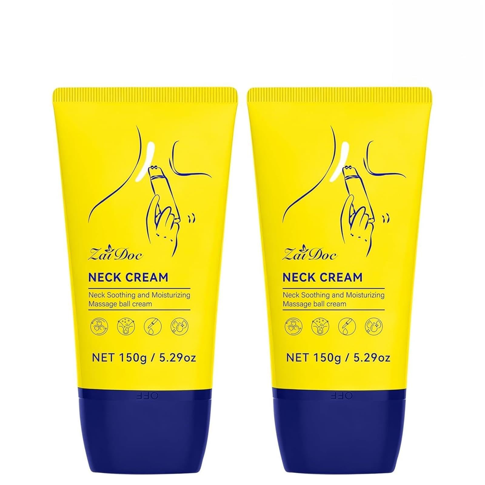 Amazon.com: ZAIDOC 2 Packs Neck Cream with Roller, Anti-Aging Neck