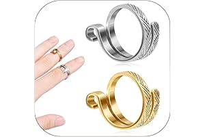 HUASAI 2 Pcs Crochet Rings for Knitting