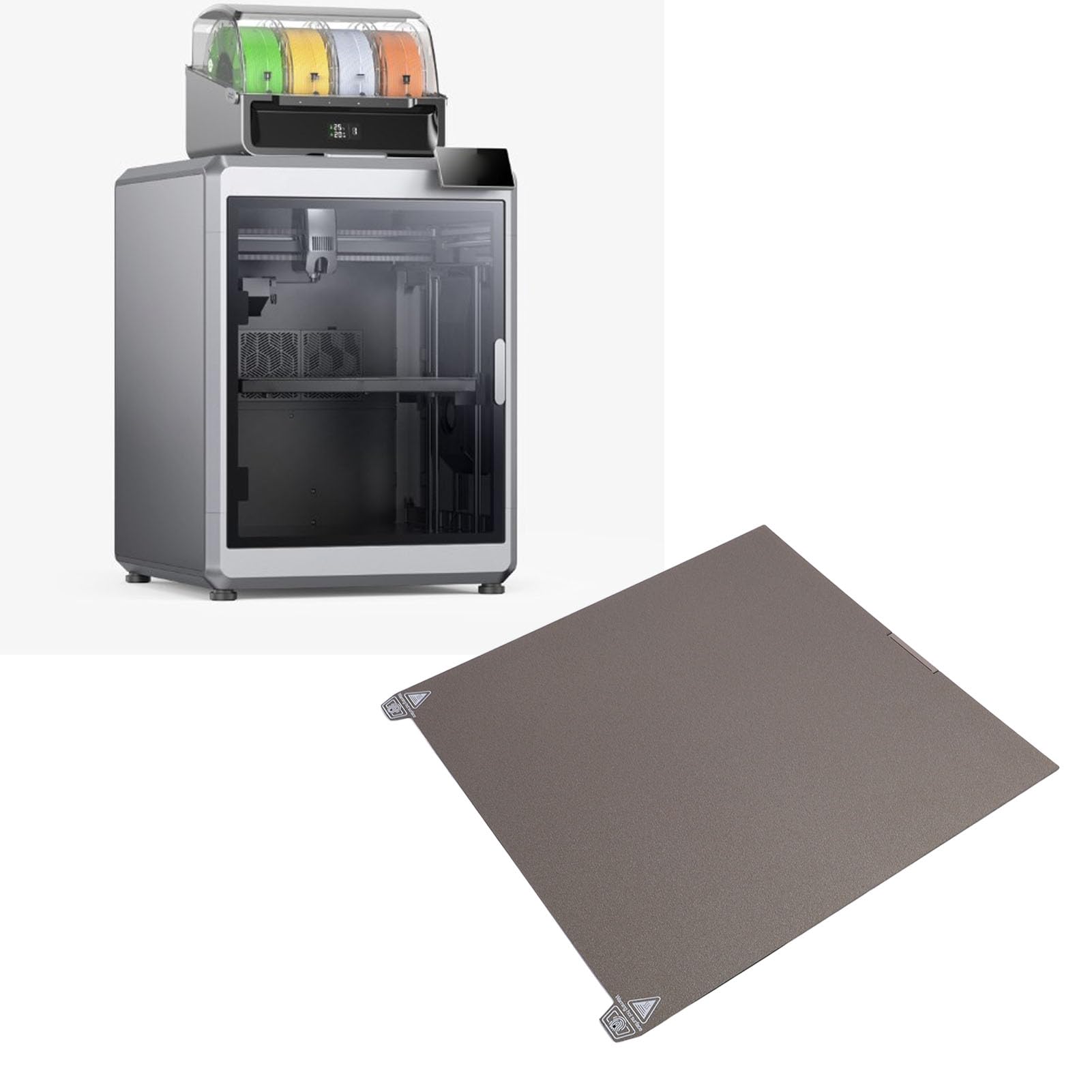Piastra di Costruzione PEI PEO da 370x370 Mm con Forte Adesione per K2 PLUS, Rimozione Semplice del Modello, Ampia compatibilità per il Piano di Stampa della Stampante 3D