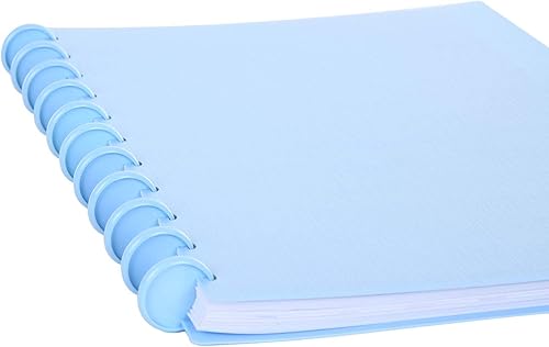 Vista 27 de Talia - Agenda personalizable con aros, (Fireworks Deep Lake, con discos Deep Lake, tamaño mediano (7.5 x 9.75 pulgadas).