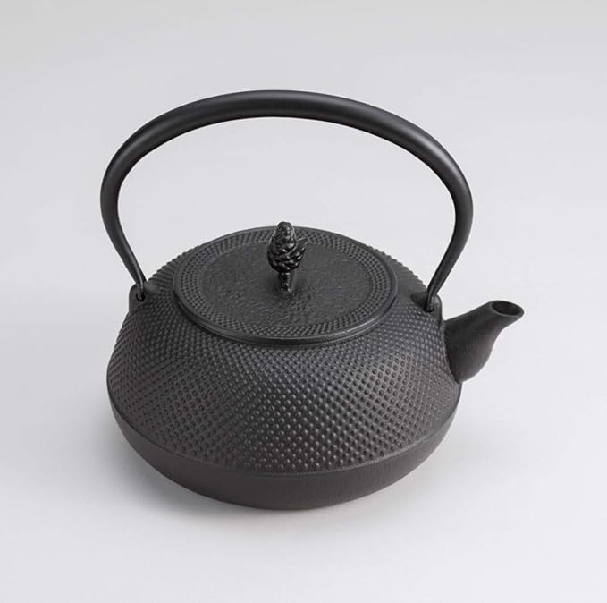 無料長期保証無料長期保証南部鉄器鉄瓶 18型東屋アラレ 黒焼付 食器