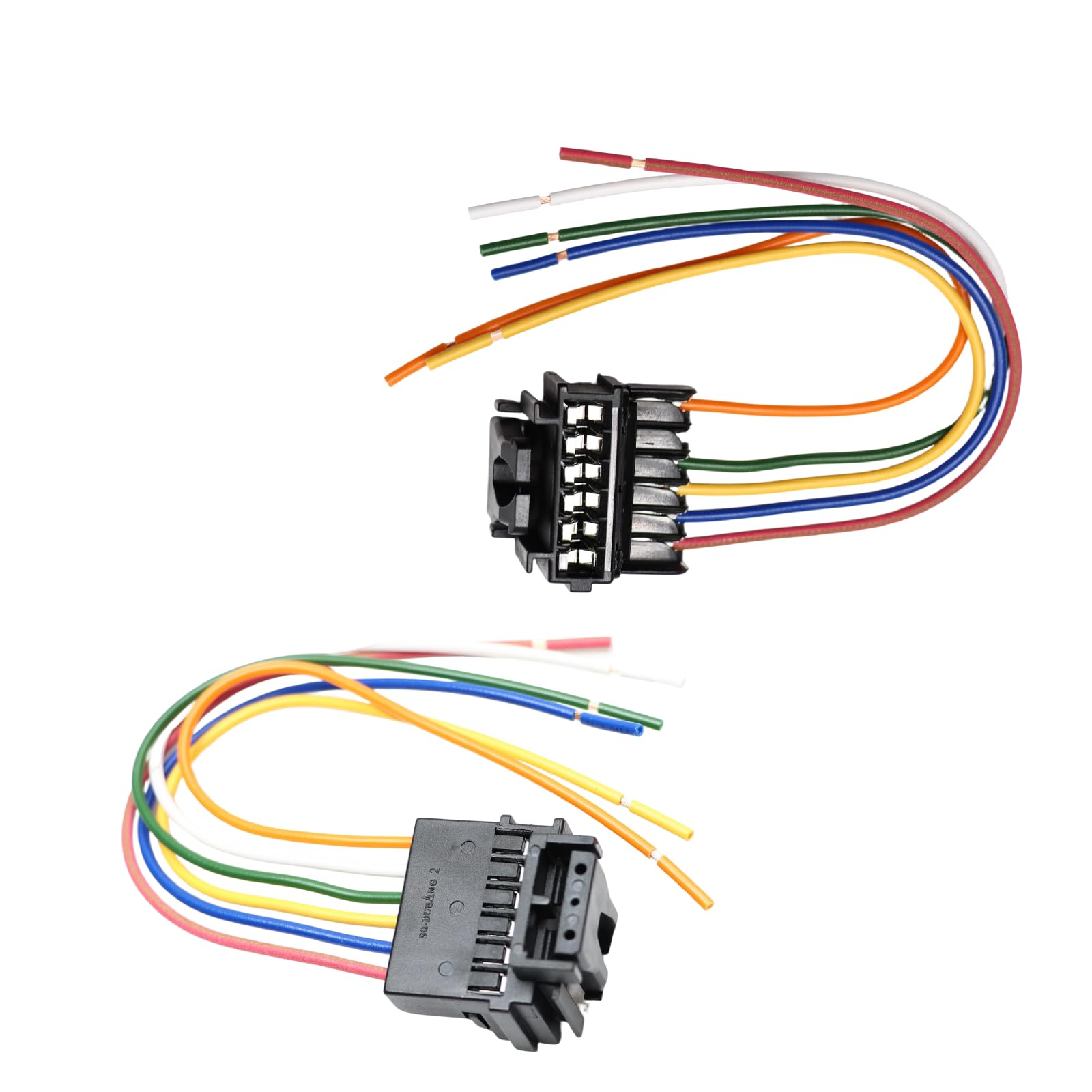 2 Pièces 6 Broches Connecteur Faisceau Câblage Feu Arrière VWA4341969 pour Re-nault Clio 2 Kang-oo Express Espace Dacia Megane Scenic Logan 110231WP2