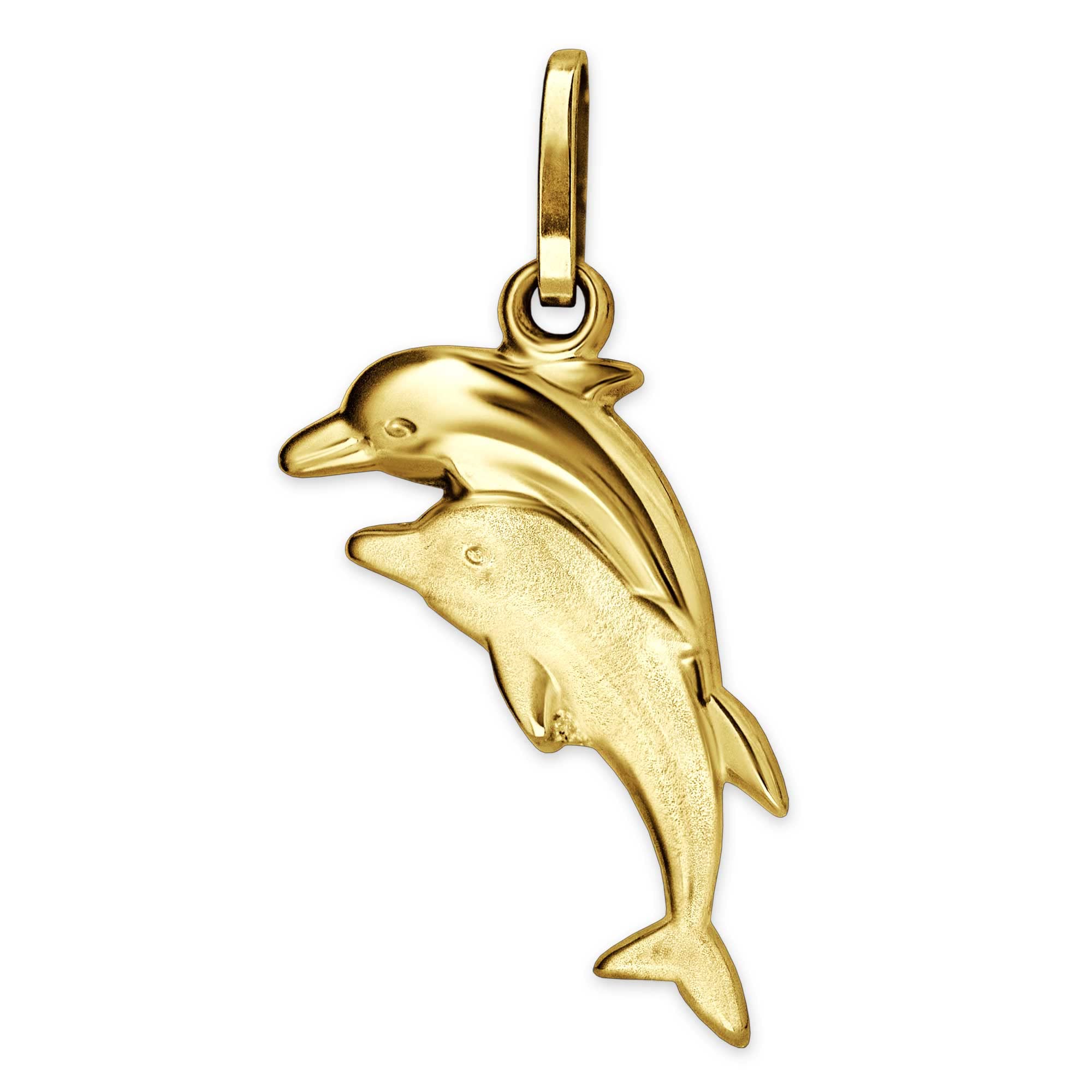 CLEVER Ciondolo Coppia Di Delfini In Argento 925 - Lucido E Opaco, 16x10 Mm, Con Confezione Regalo - 4