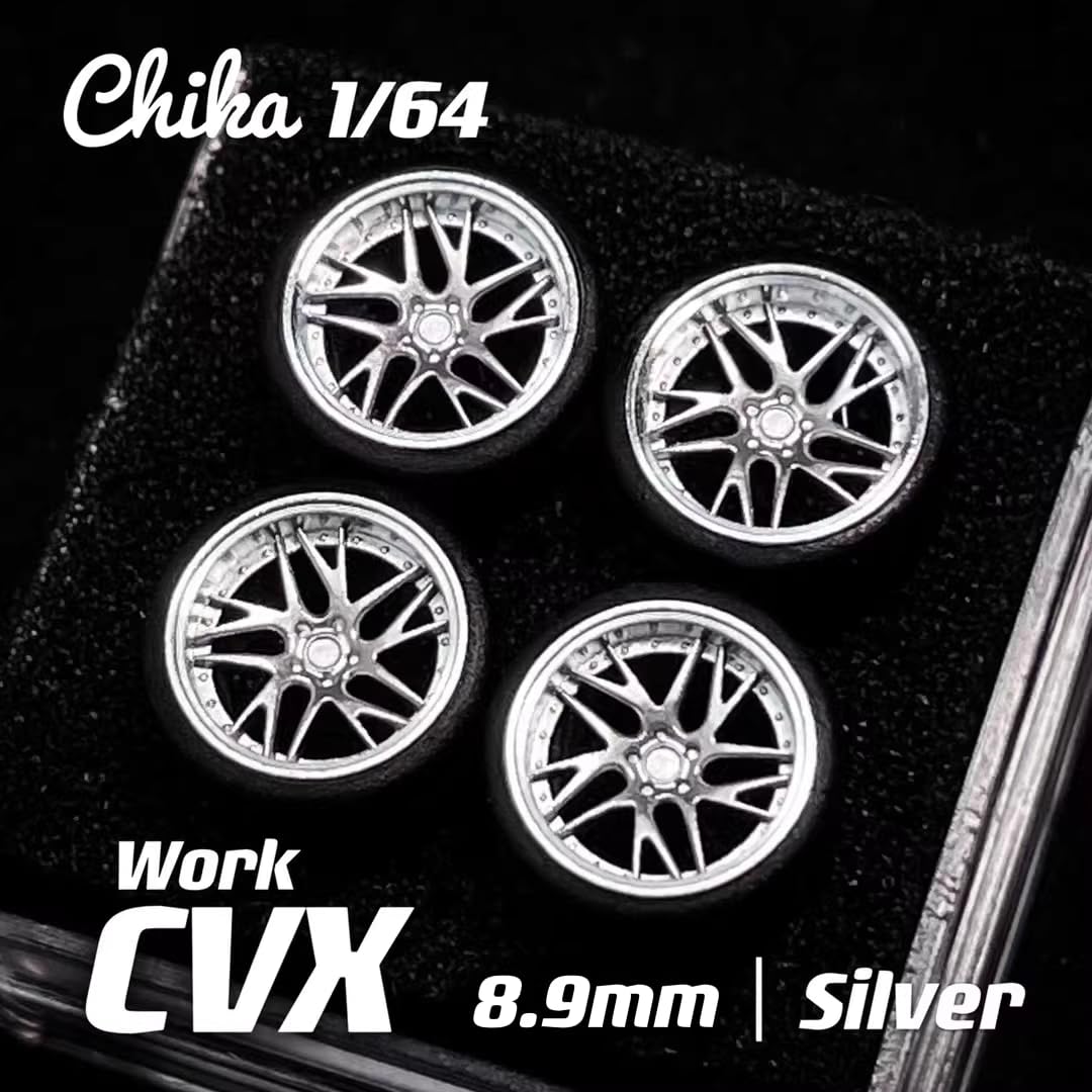 Amazon.co.jp: Chika 1/64 ミニカー用 カスタムホイール 1台分