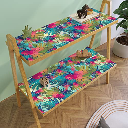 Varypaper 17.7"X78.7" Tropical Wallpaper Leaf Floral Peel And Stick Wallpaper Waterproof Decorative Floral Contact Paper For Walls Removable Self Adhesive Wall Mural For Bedroom Bathroom Cabinets #TOP7