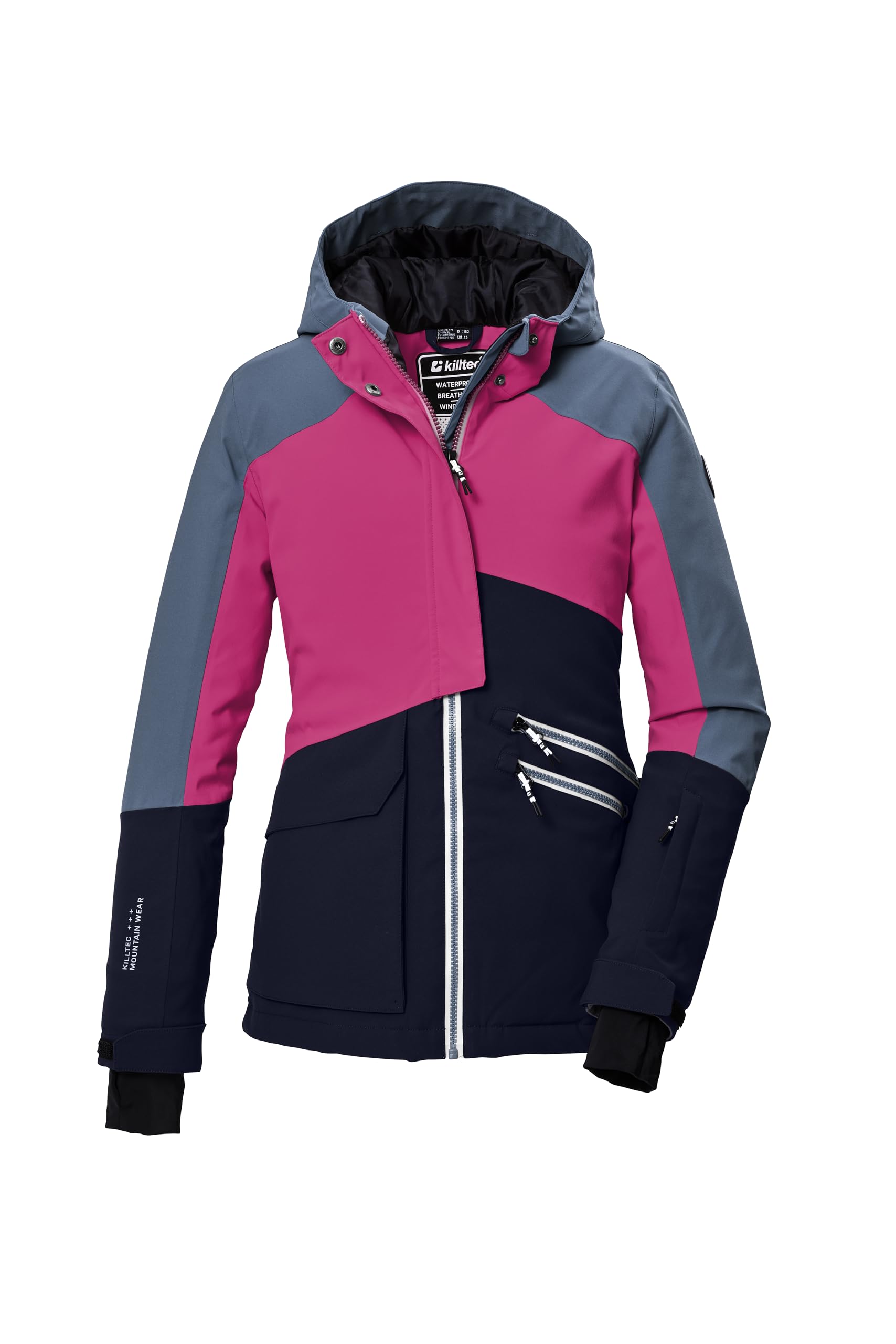 Killtec Mädchen Ksw 405 Grls Ski Jckt Skijacke/Funktionsjacke mit Kapuze und Schneefang
