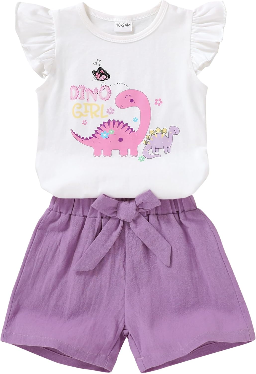 YOUNGER TREE Toddler Baby Girls Clothes Sunflower T-shirt + Bowknot Shorts with Cute Summer Girl Clothes Set