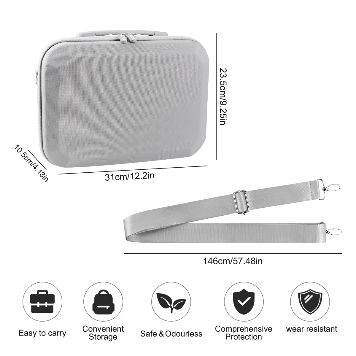 Drone Custodia per DJI Mini 4k, Borsa per DJI Mini 2, Mini2 SE Viaggio Portatile, Borsa Telecomando e Accessori per Batterie, per Drone Proteggere