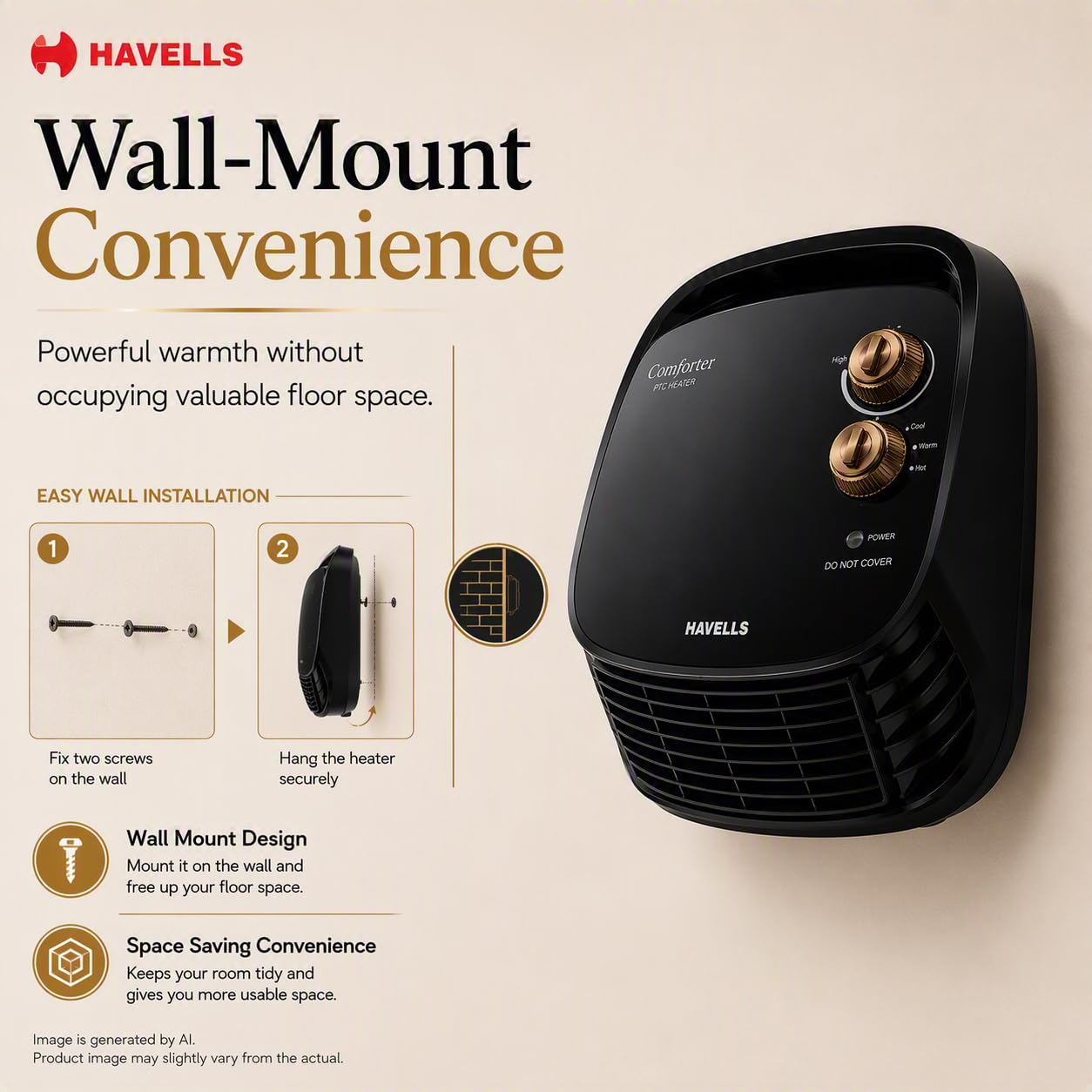 Havells Room Heater - Warm Your Space! -4